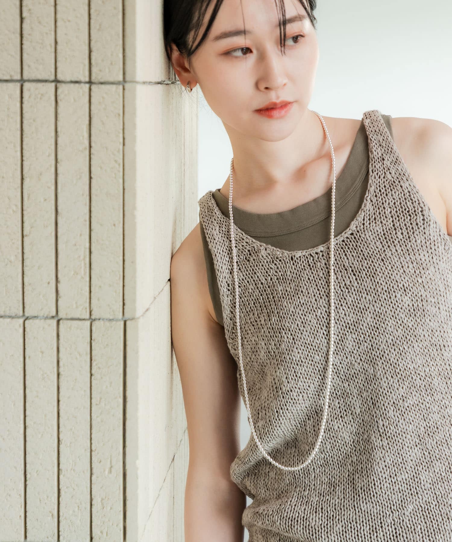 トップス NEROLI FRINGE SHORT KNIT ODAKHA / crazy lace short knit