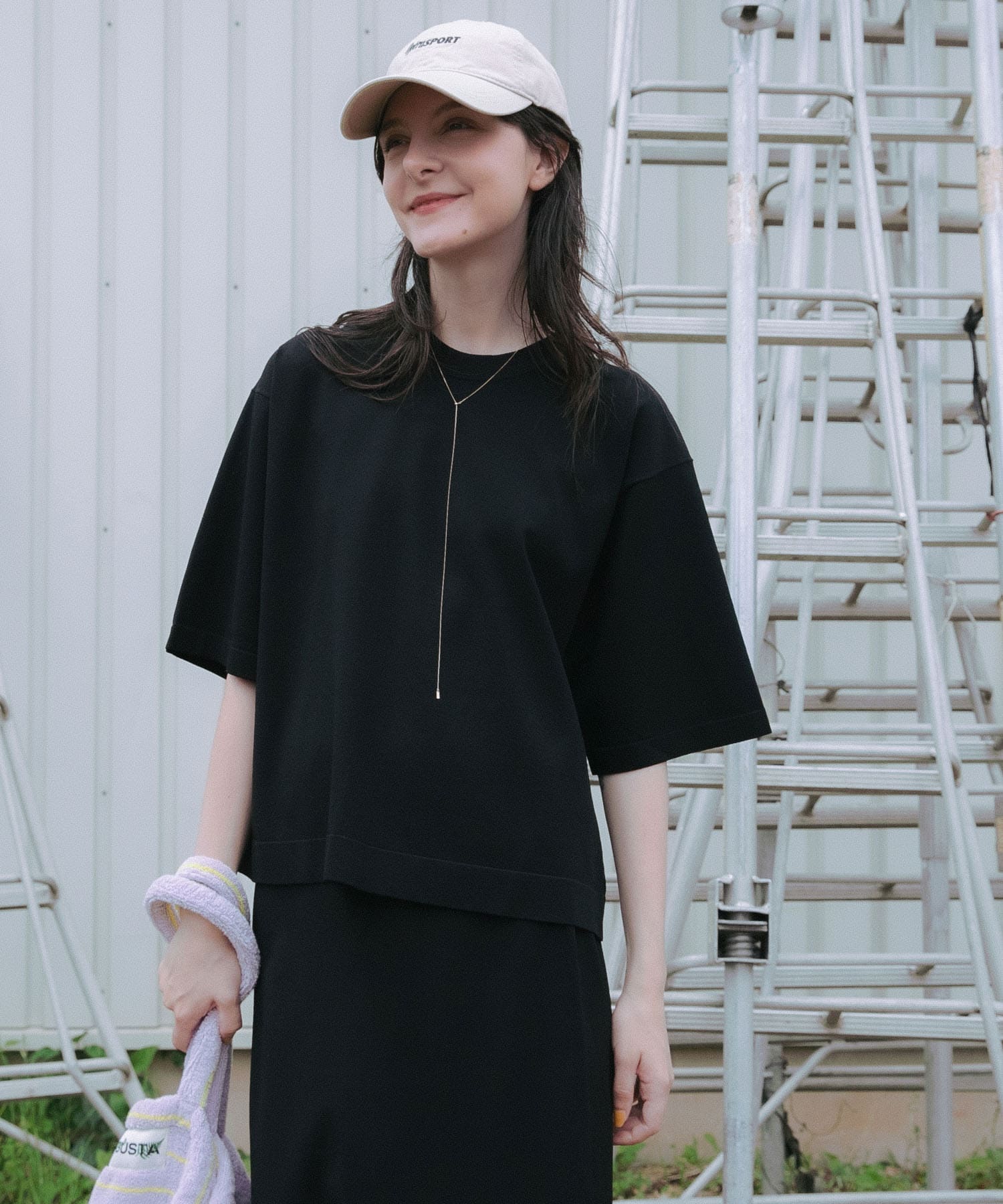 ドライタッチハイゲージニットTシャツ