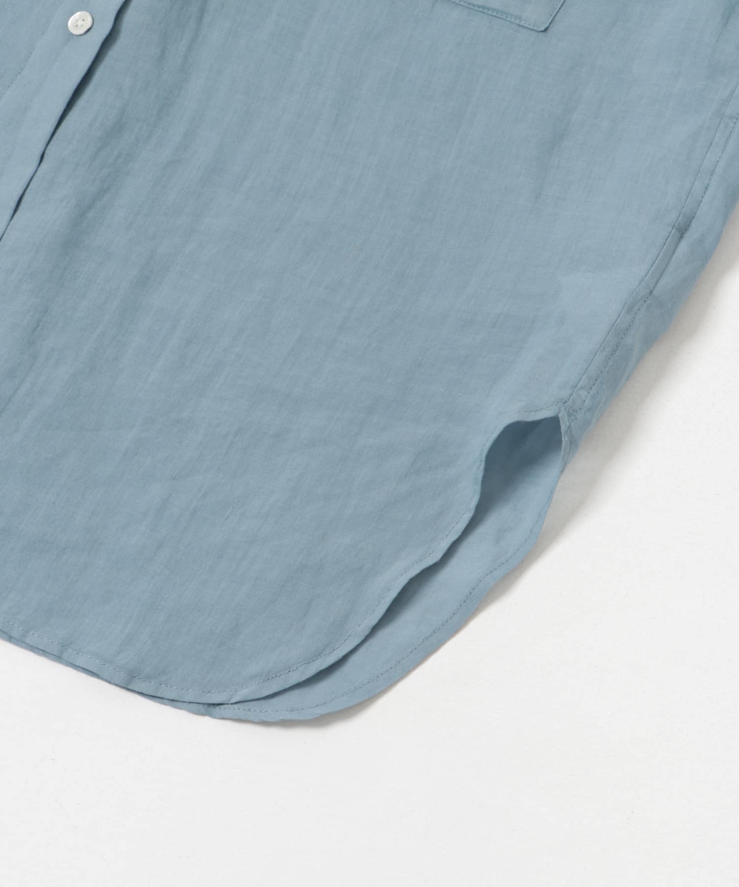 ガーメントダイラミーオーバーシャツ BLUE FREE