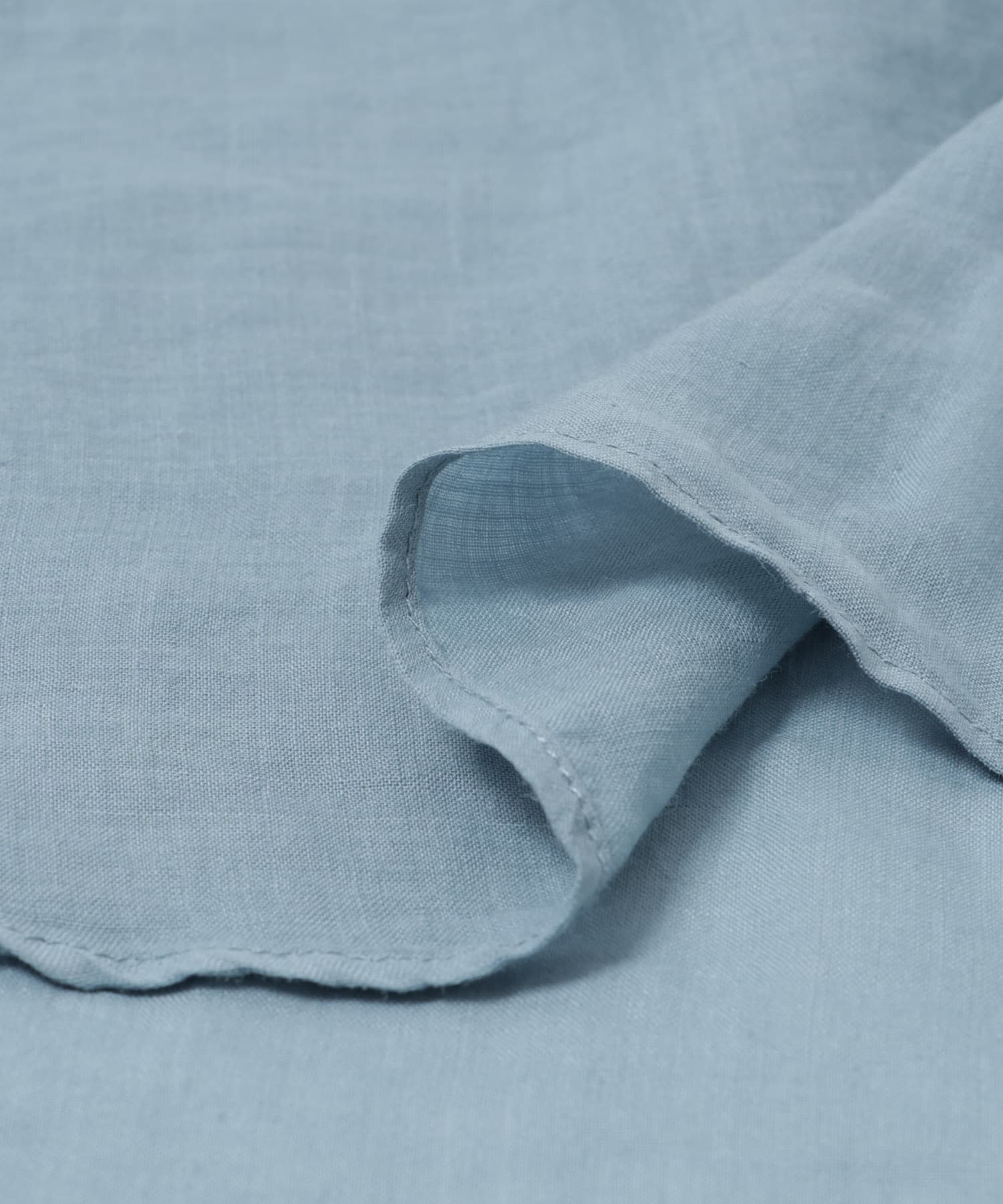 ガーメントダイラミーオーバーシャツ BLUE FREE