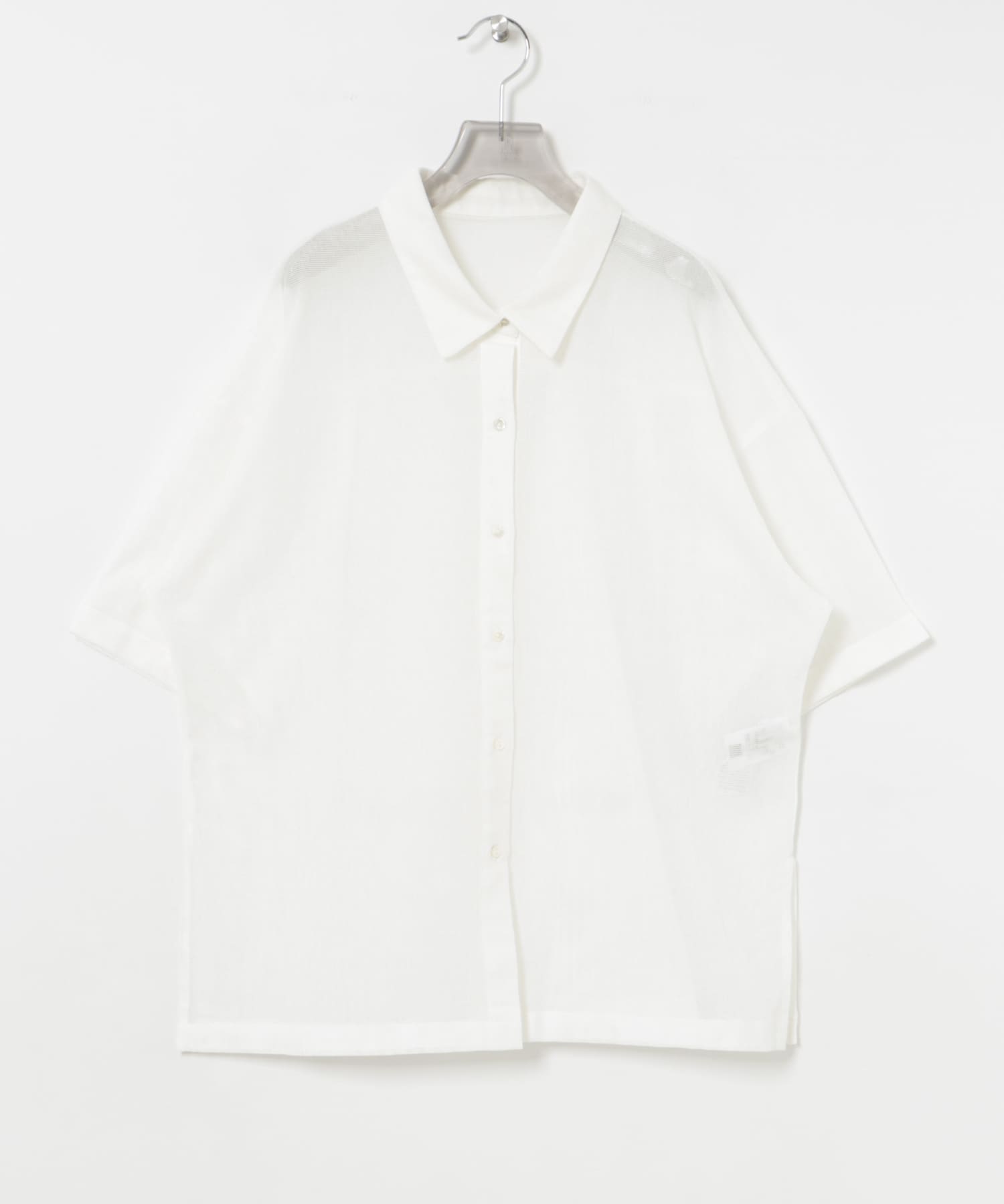 コットンカラミシアーオーバーシャツ OFF FREE