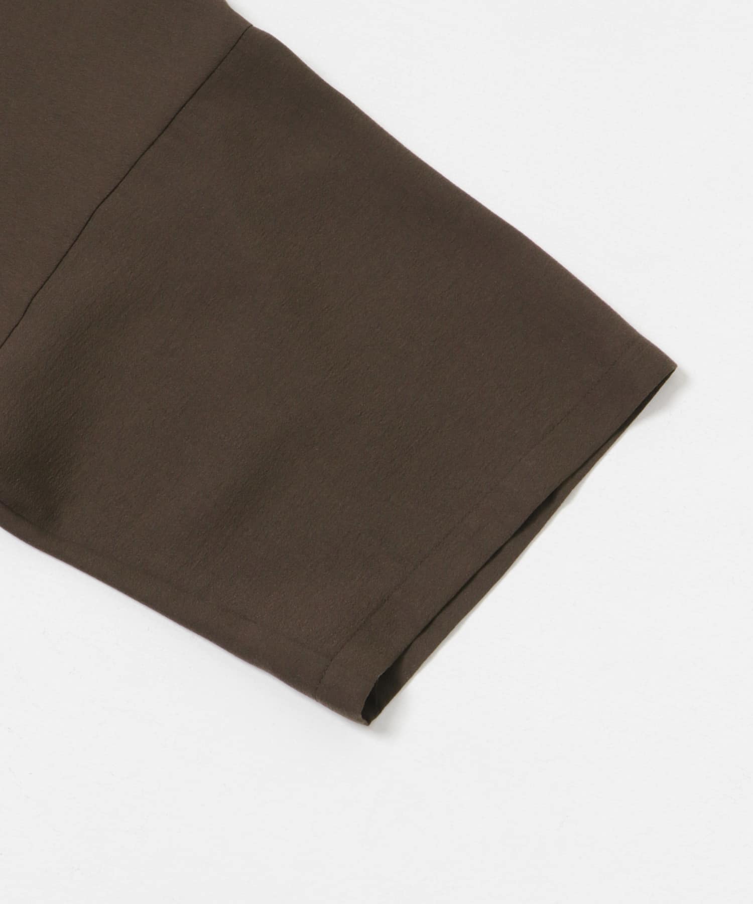 ハーフスリーブシアーワイドシャツ BROWN FREE