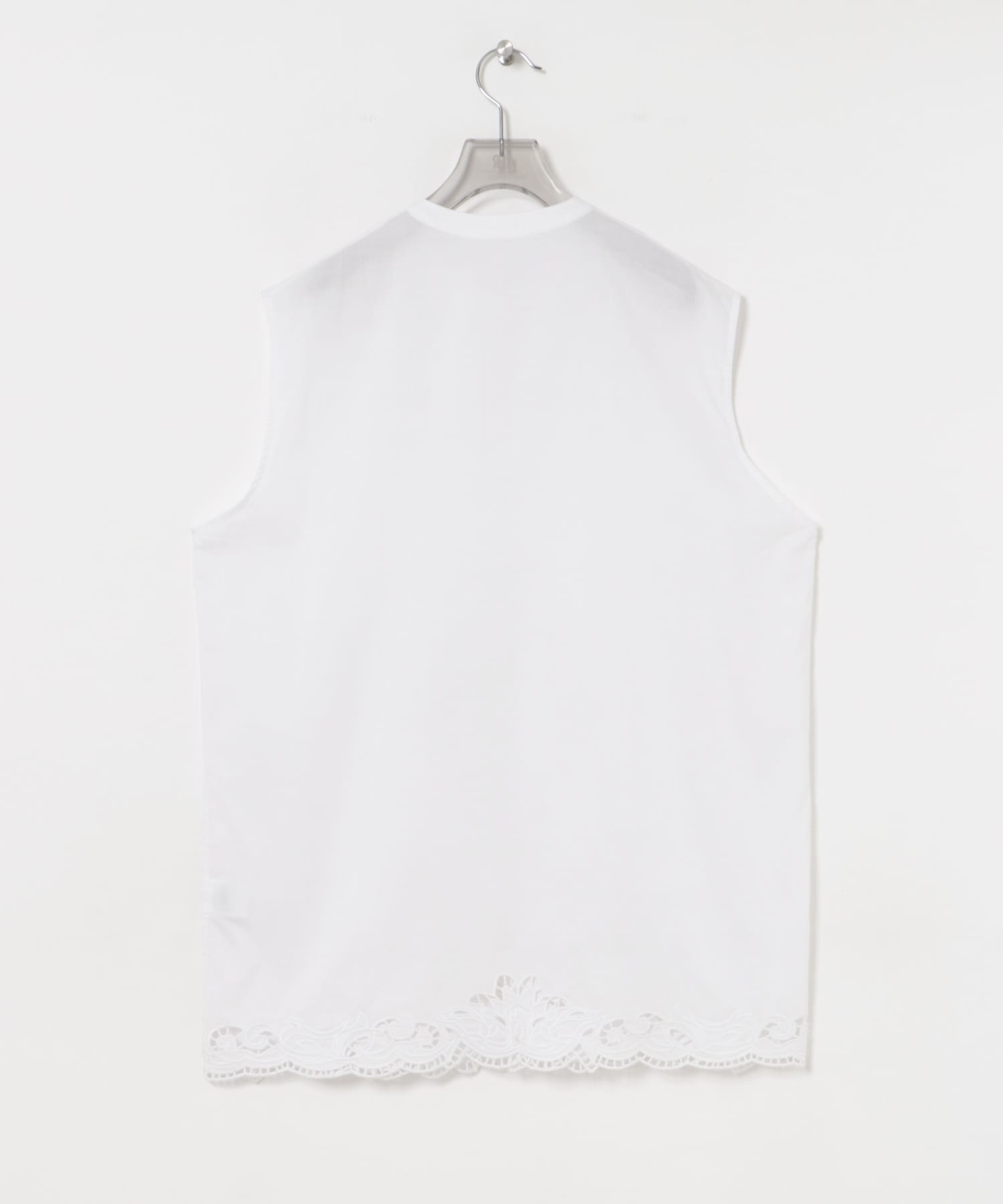 カットワークレース刺繍ジレ OFF FREE