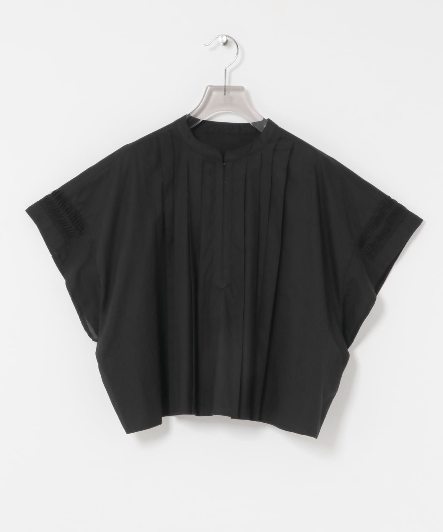 ハーフスリーブタックショートシャツ BLACK FREE