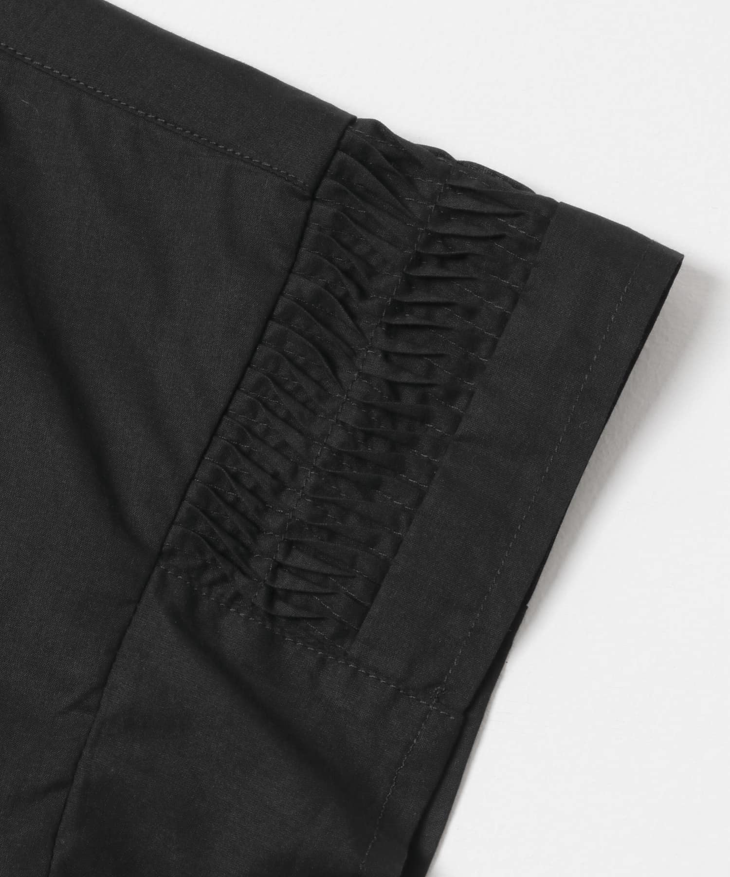 ハーフスリーブタックショートシャツ BLACK FREE