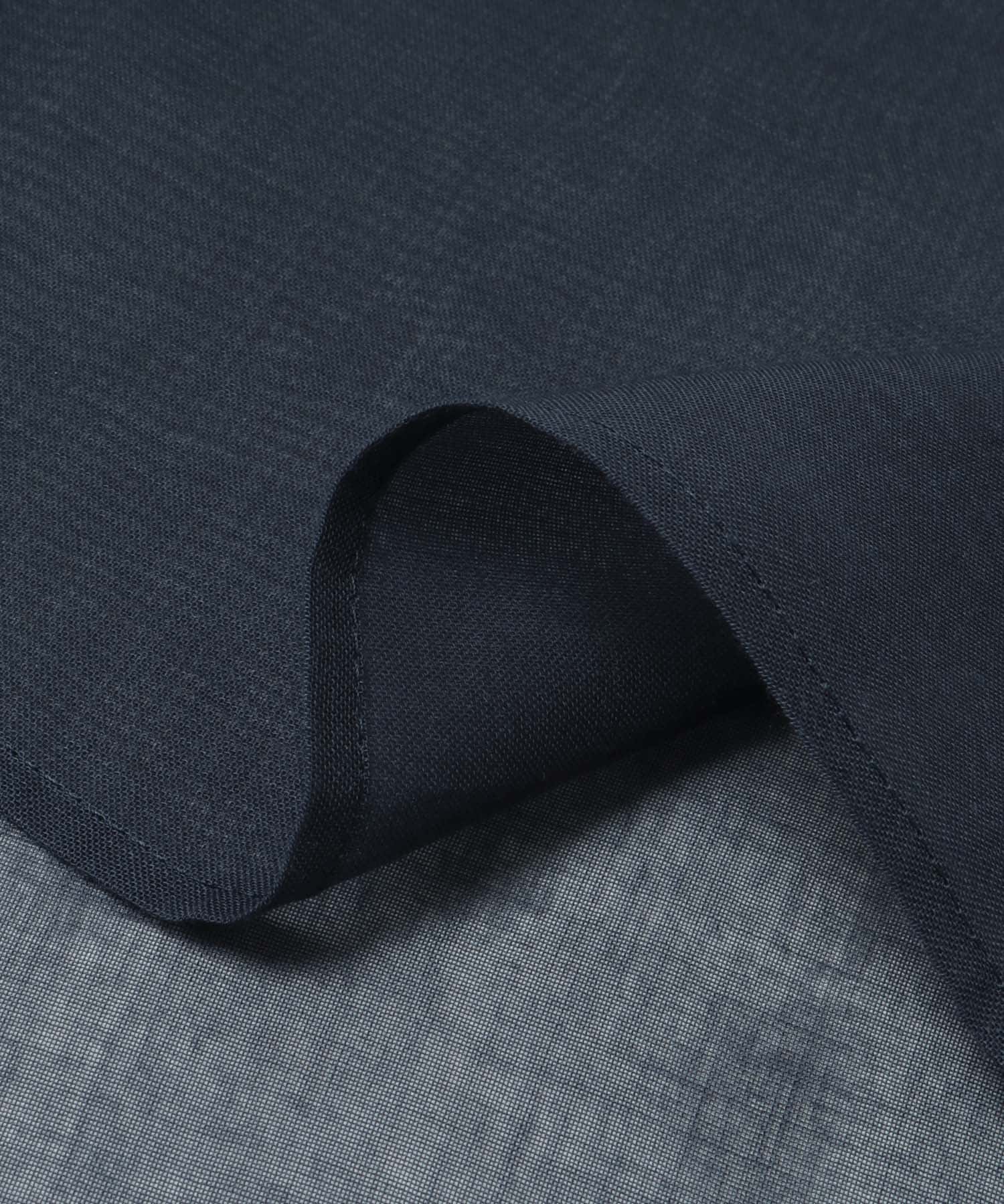 シアーワイドスリーブ半袖シャツ NAVY FREE