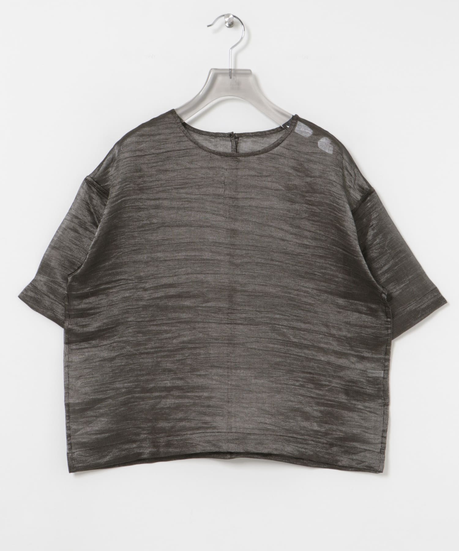 シルクブレンドシアーブラウス BLACK FREE