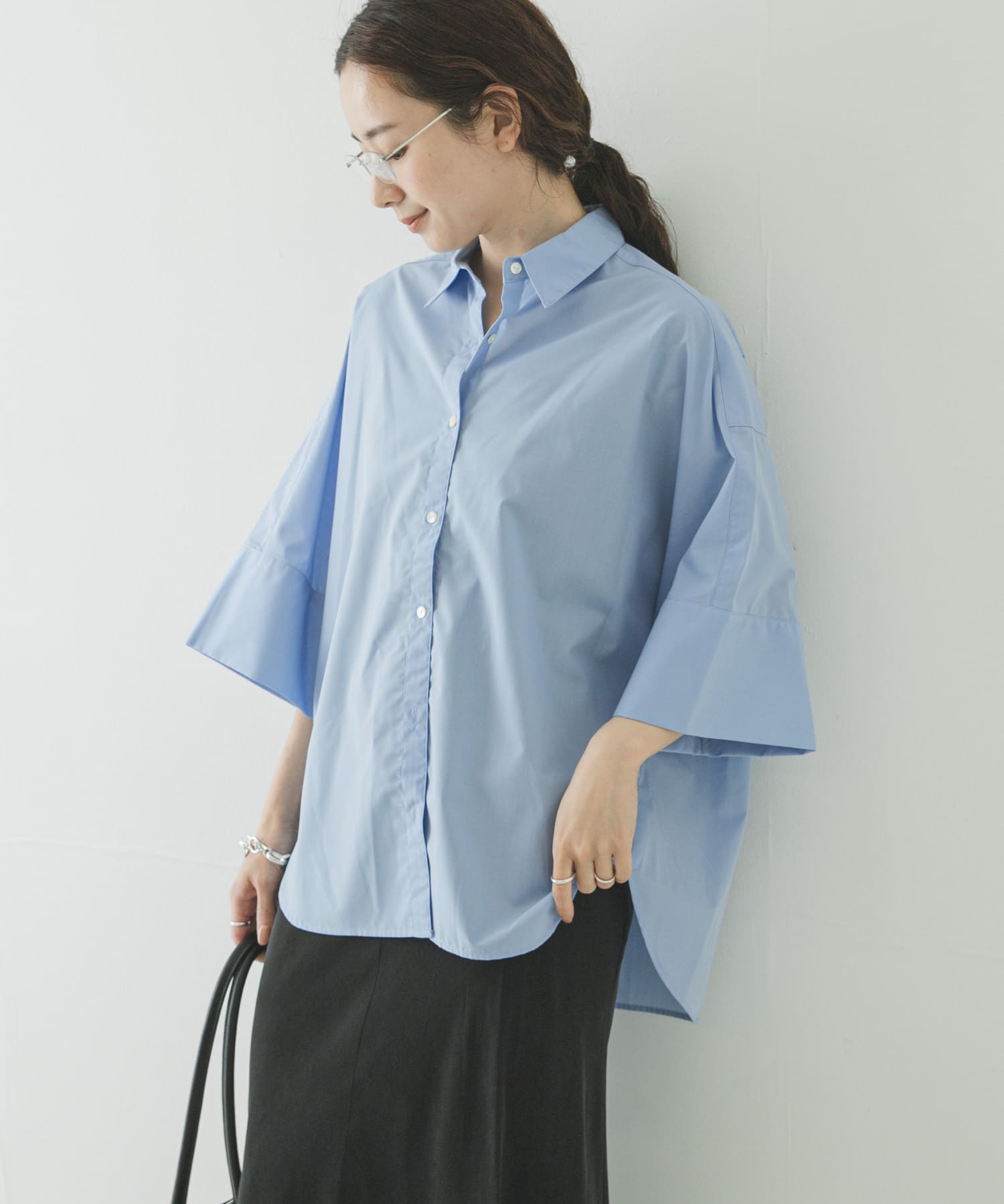 Studio Doe CLASSIC DROP SHOULDER SHIRTS(Free PINK): トップス