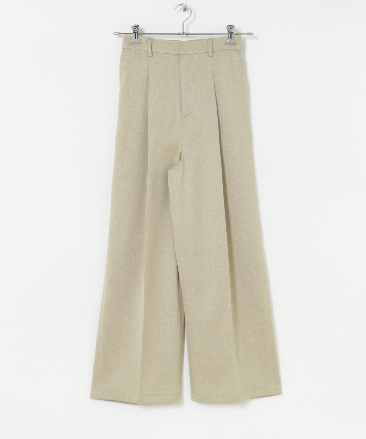 『UVカット/吸水速乾/イージーケア』『UR TECH DRYLUXE』ツイードワイドパンツ BEIGE 36