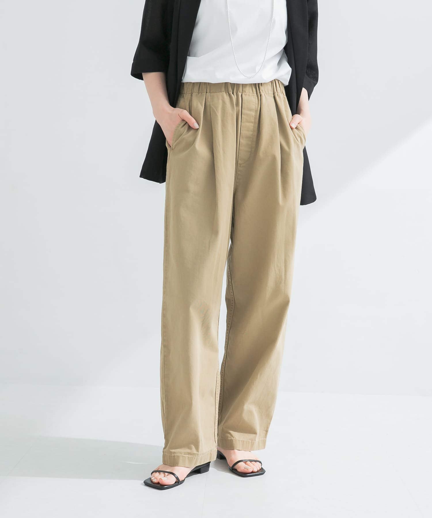 『3サイズ展開』チノイージーパンツ