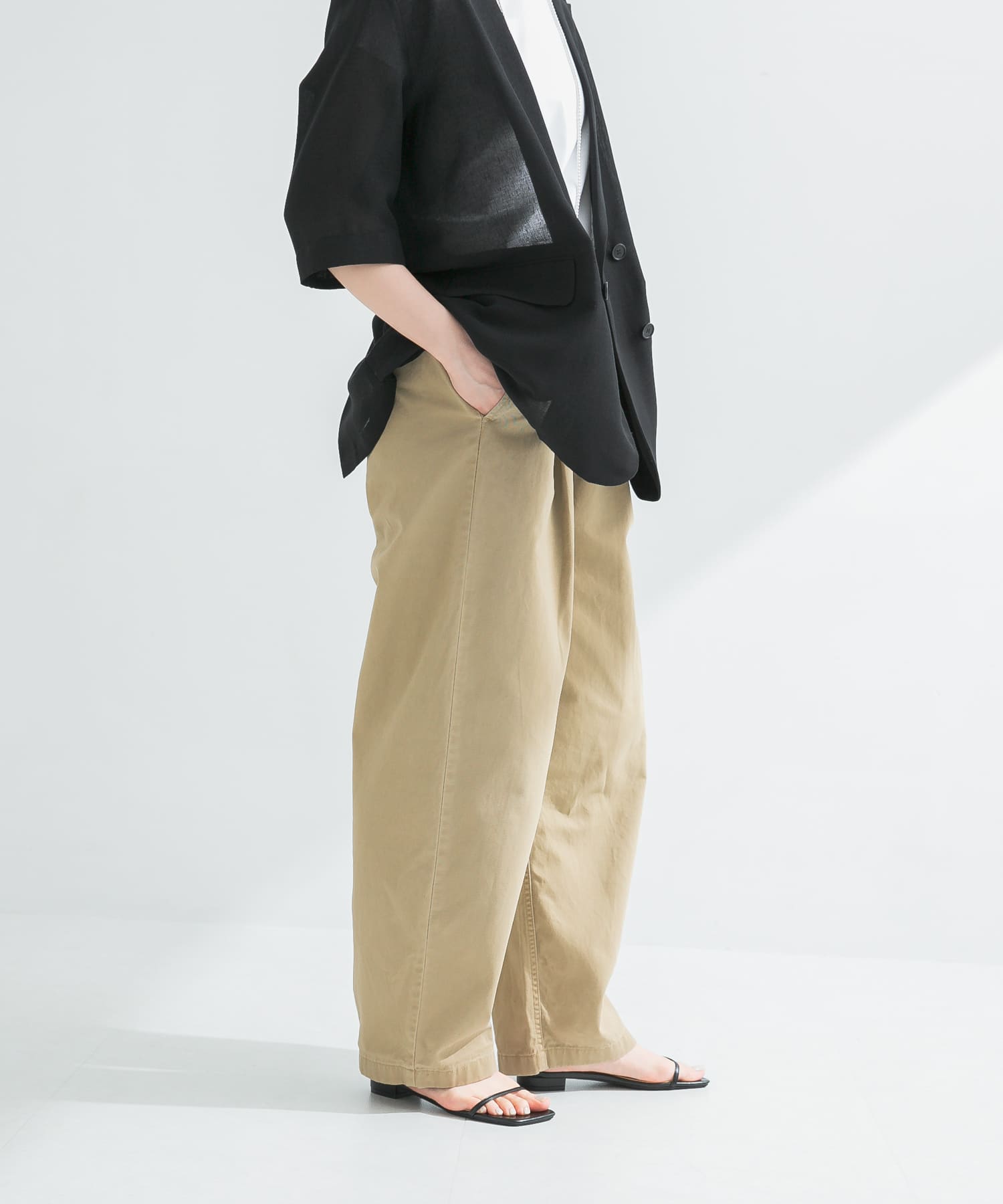 AUBERGE LV CHINOS スビンコットンパンツ 38 AUBERGE LV Chinos