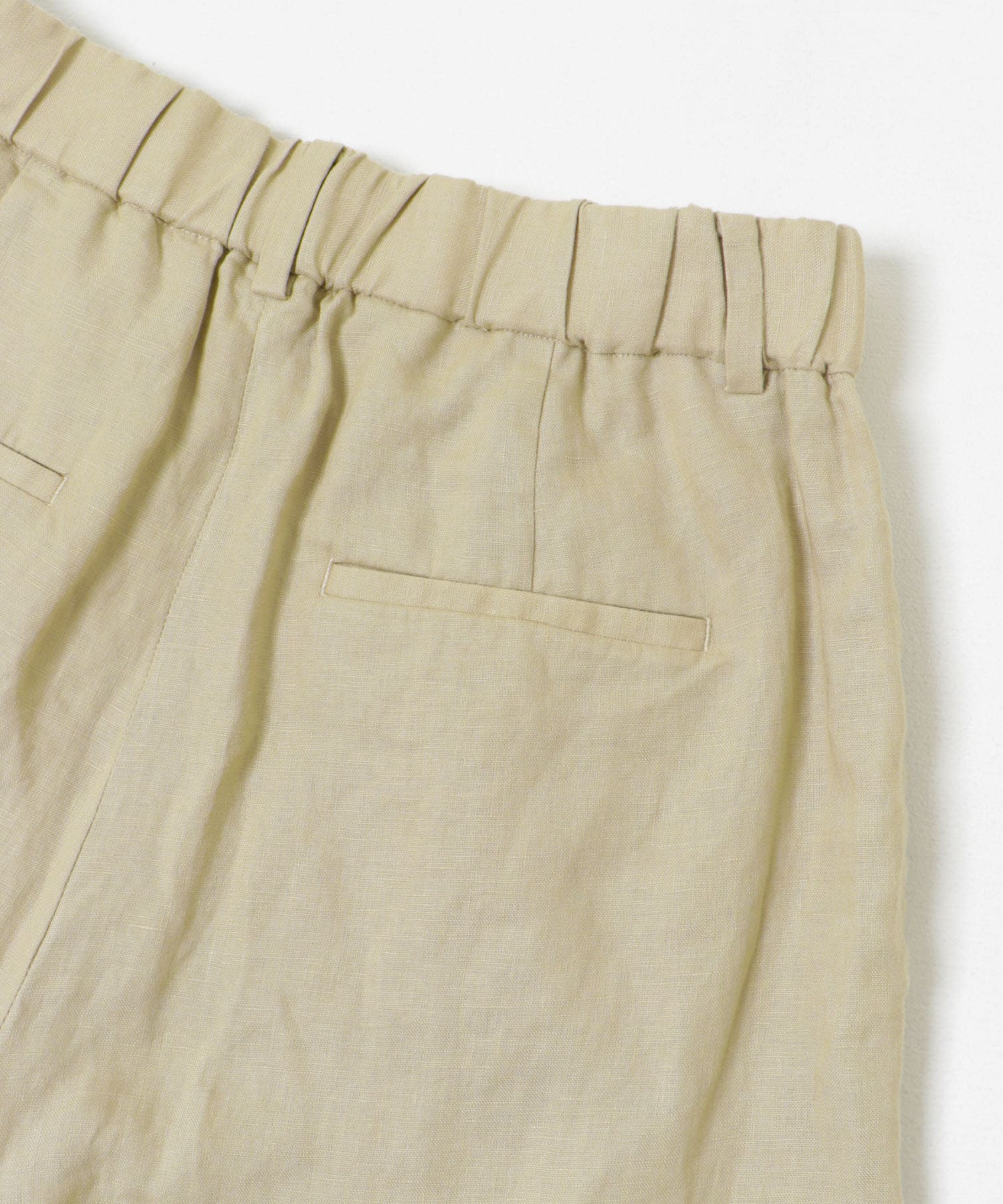 『3サイズ展開』new basic　リネンイージーワイドスラックス L.BEIGE 36
