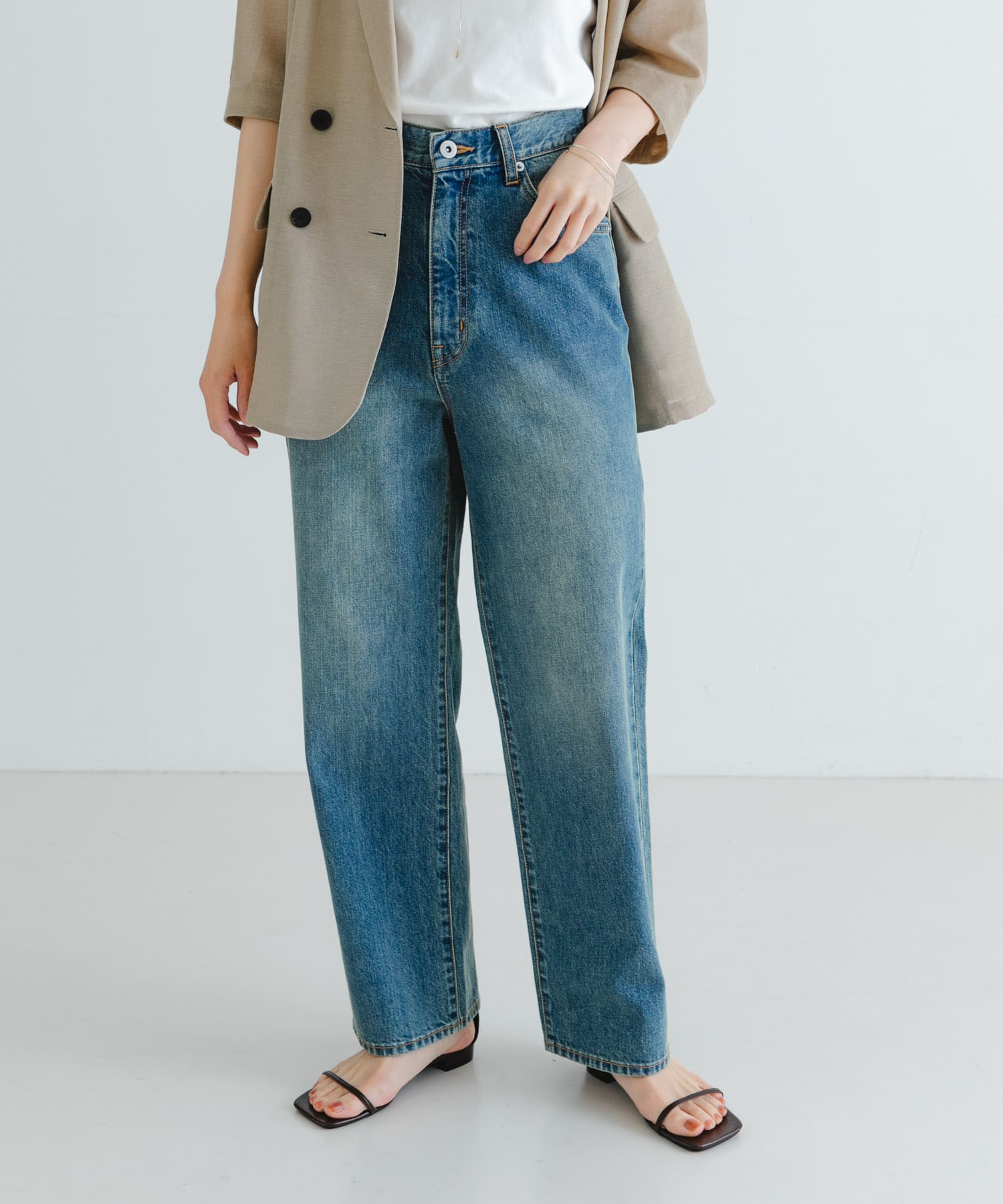大人気 neighborhood ストレートデニム ネイバーフッド NEIGHBORHOOD DEEP NARROW STRAIGHT 加工デニム