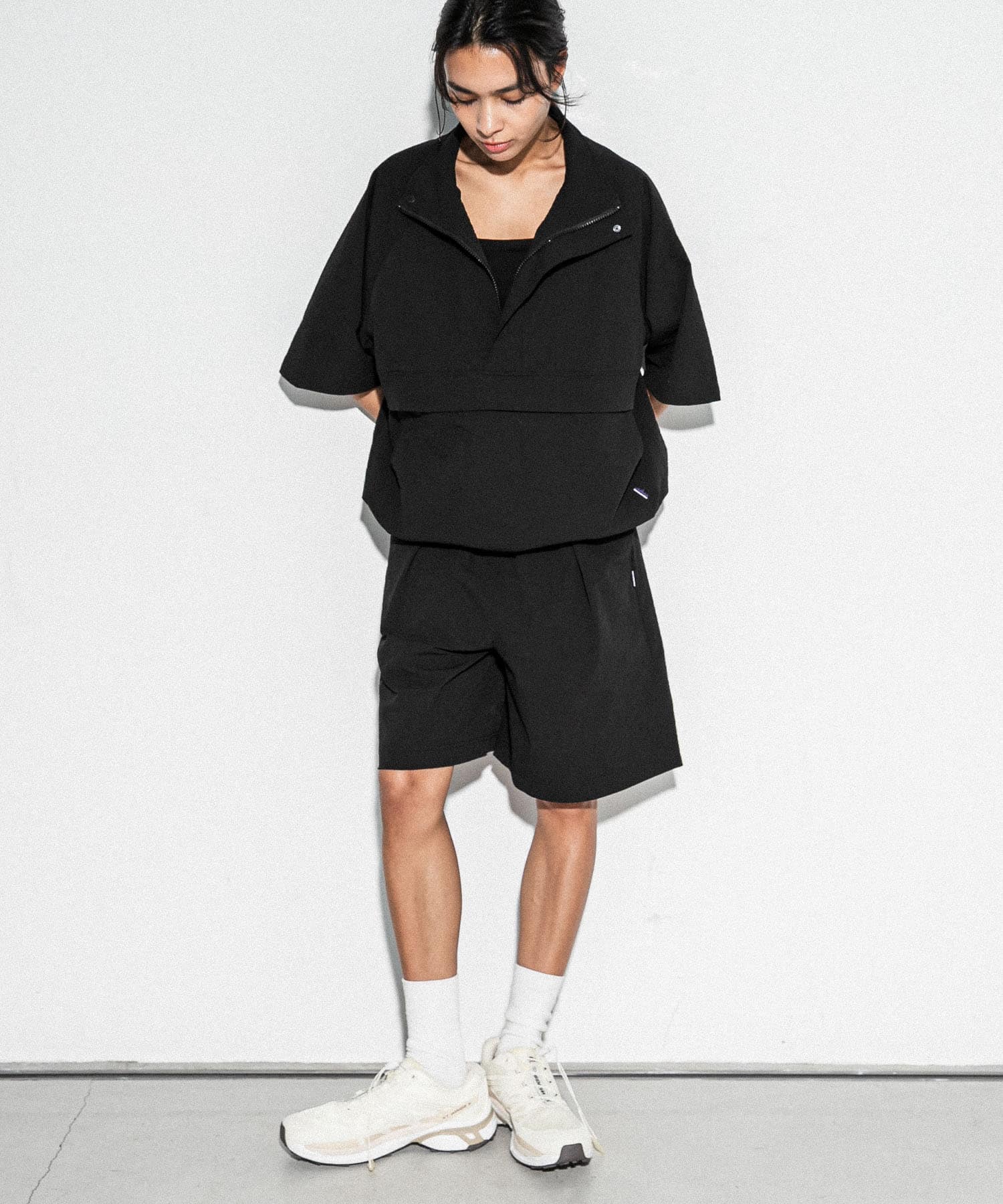 別注』THOUSAND MILE×UR WASHER CODE EASY SHORTS(FREE BLACK): ボトム