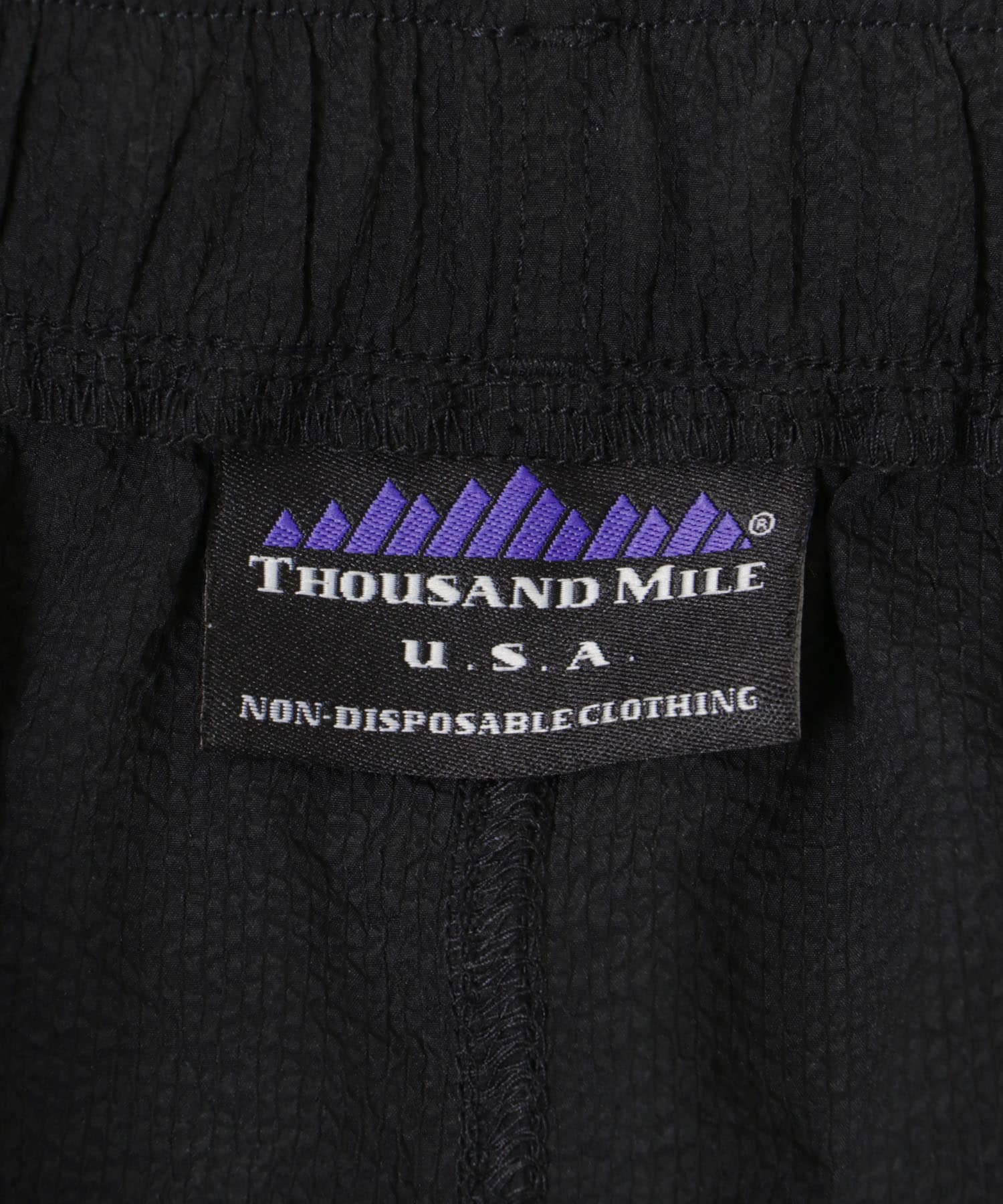 『別注』THOUSAND MILE×UR　WASHER CODE EASY SHORTS BLACK FREE