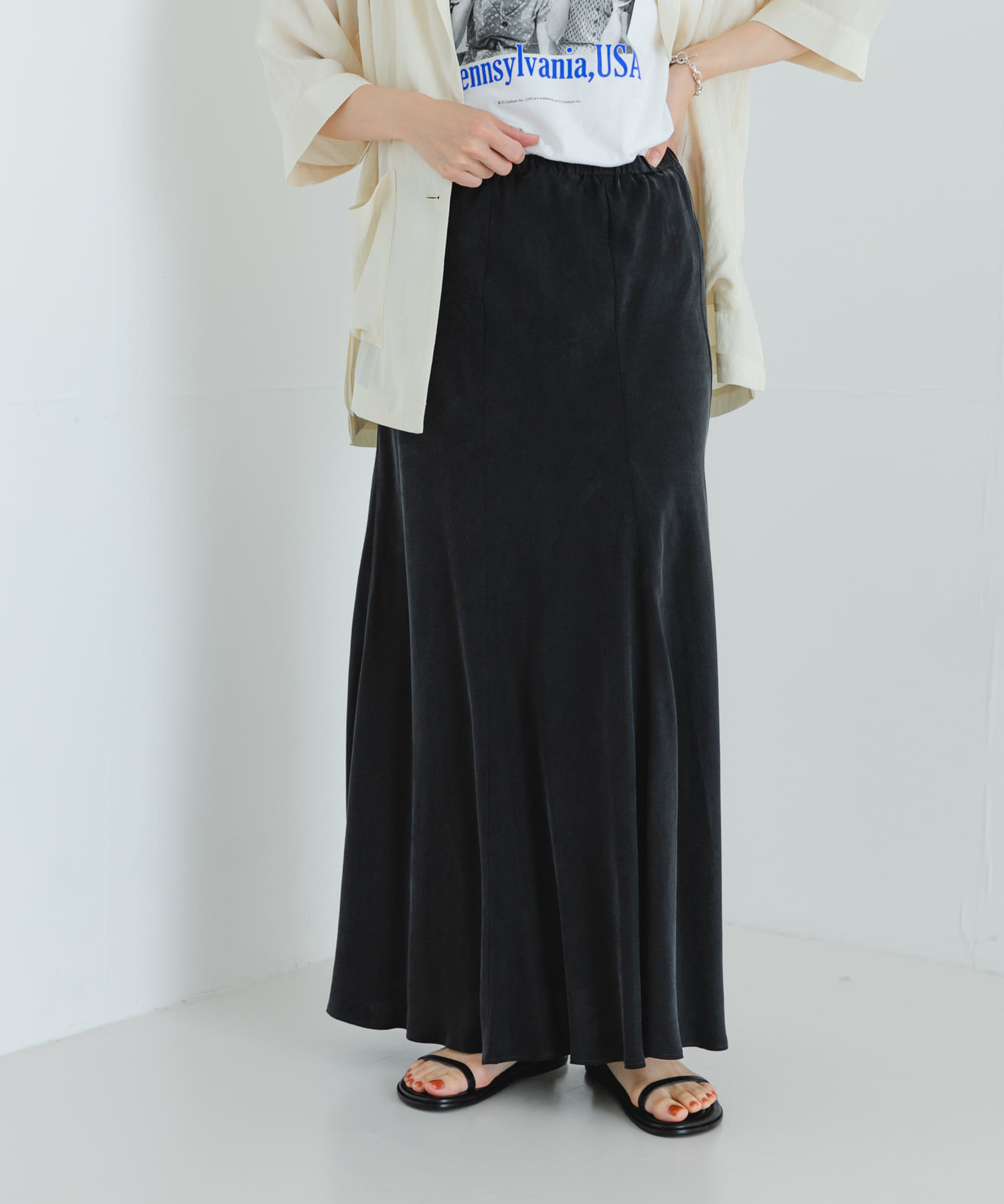 『MADE IN JAPAN』キュプラフィブリルロングスカート