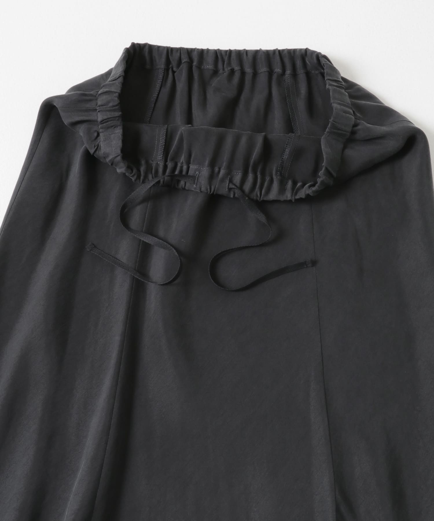 『MADE IN JAPAN』キュプラフィブリルロングスカート CHARCOAL FREE
