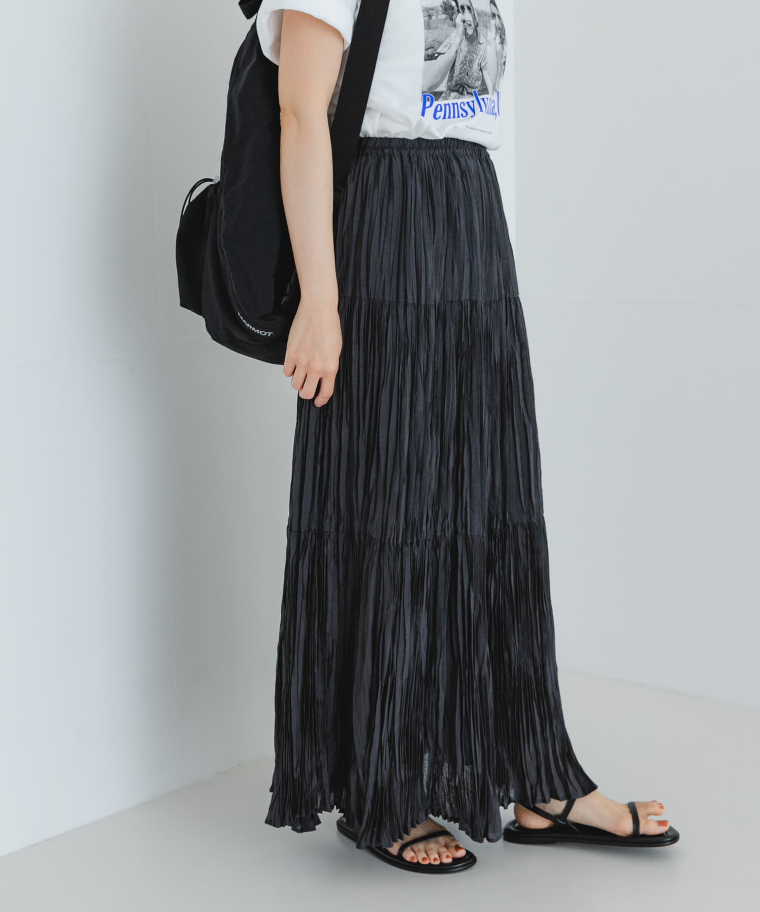 ワッシャープリーツイージースカート(FREE BROWN): スカート｜URBAN