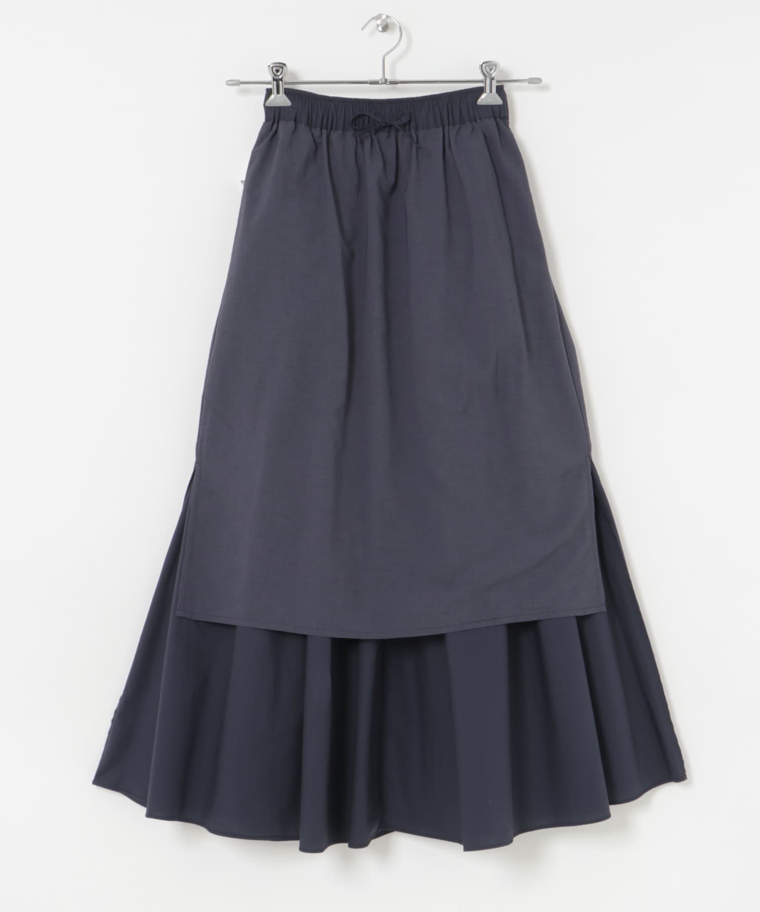 コットンギャザーボリュームスカート NAVY FREE