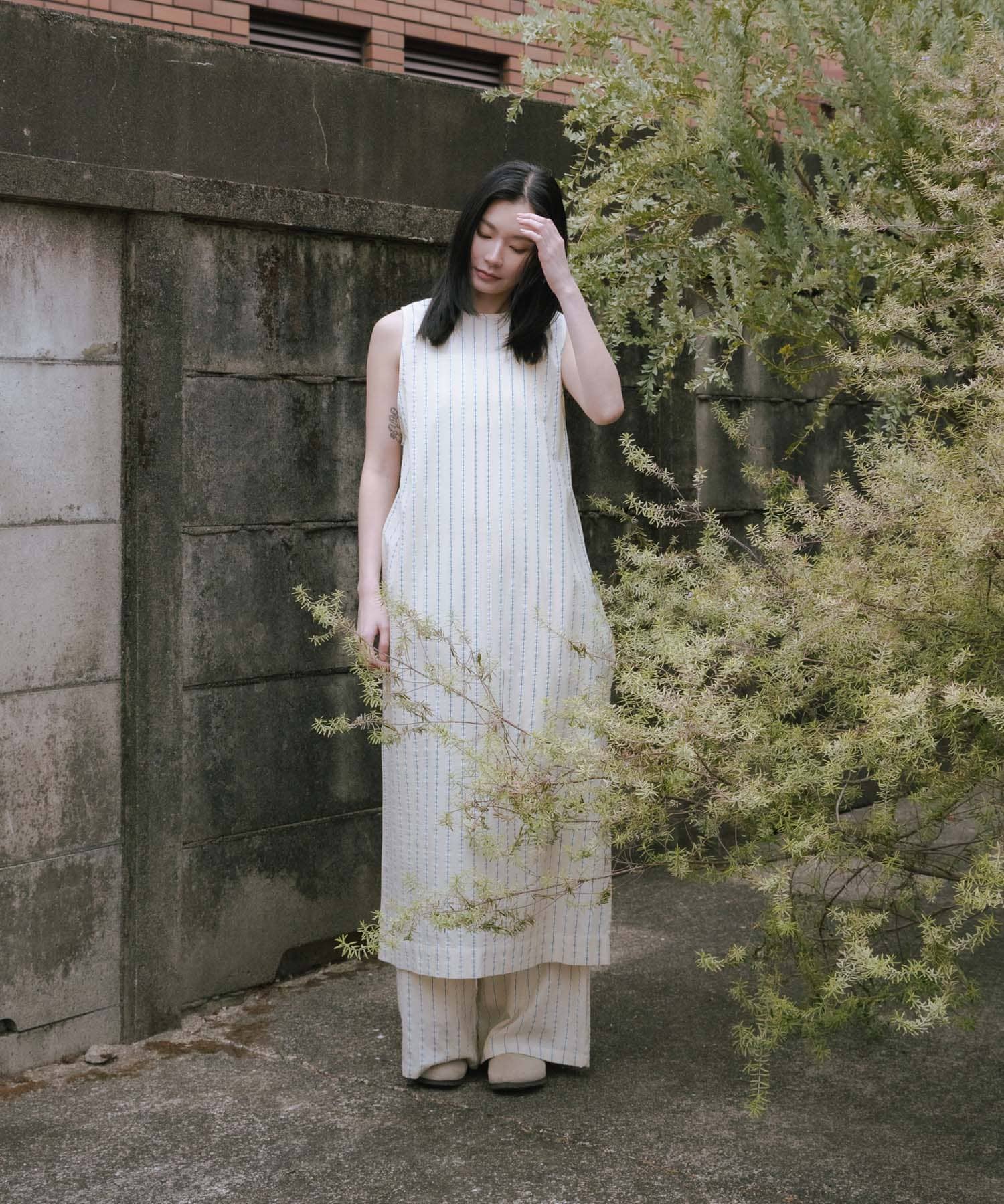babaghuri ババグーリ　インドコットンパッチワークストライプワンピース 1021_b_00700.jpg?a=