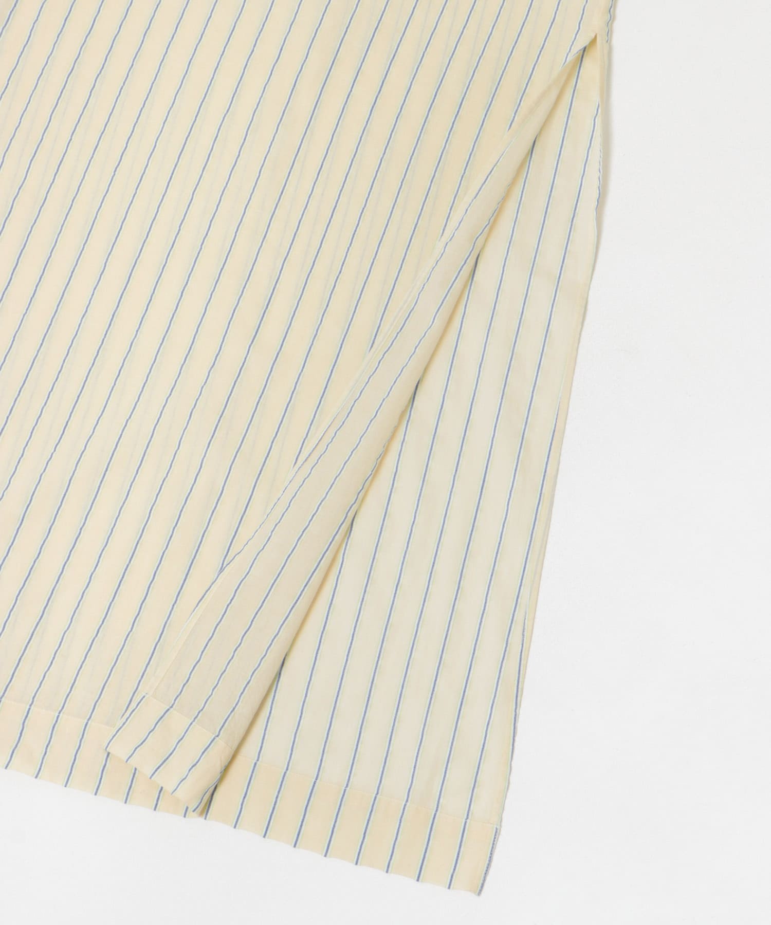 new basic　インドコットンサッカーストライプワンピース L.BEIGE FREE