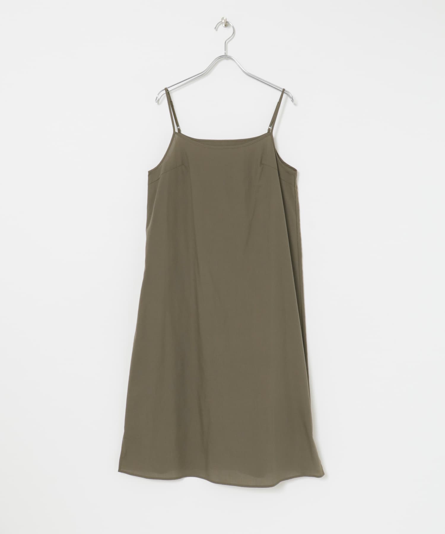コットンボイルティアードワンピース KHAKI FREE
