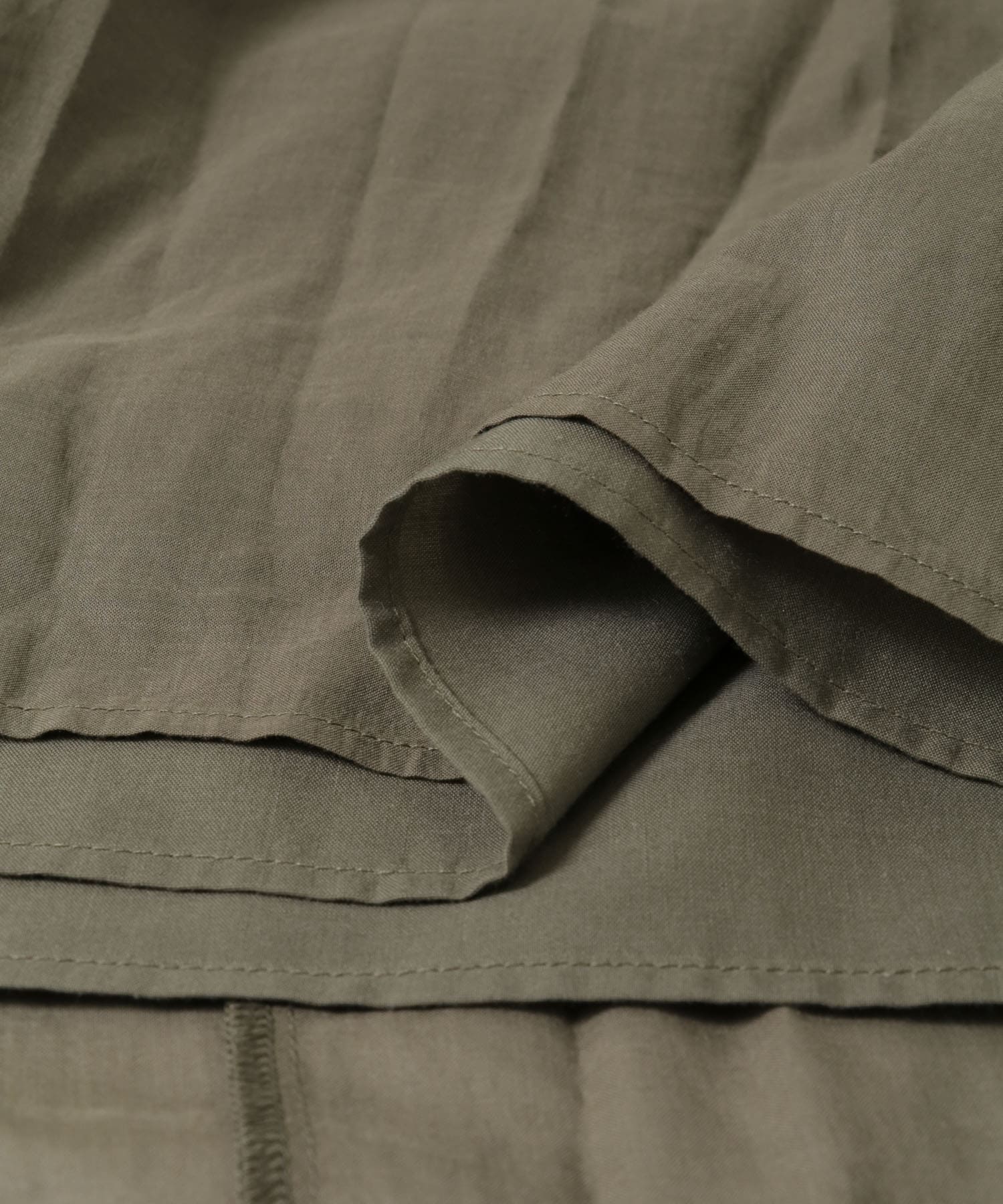 コットンボイルティアードワンピース KHAKI FREE