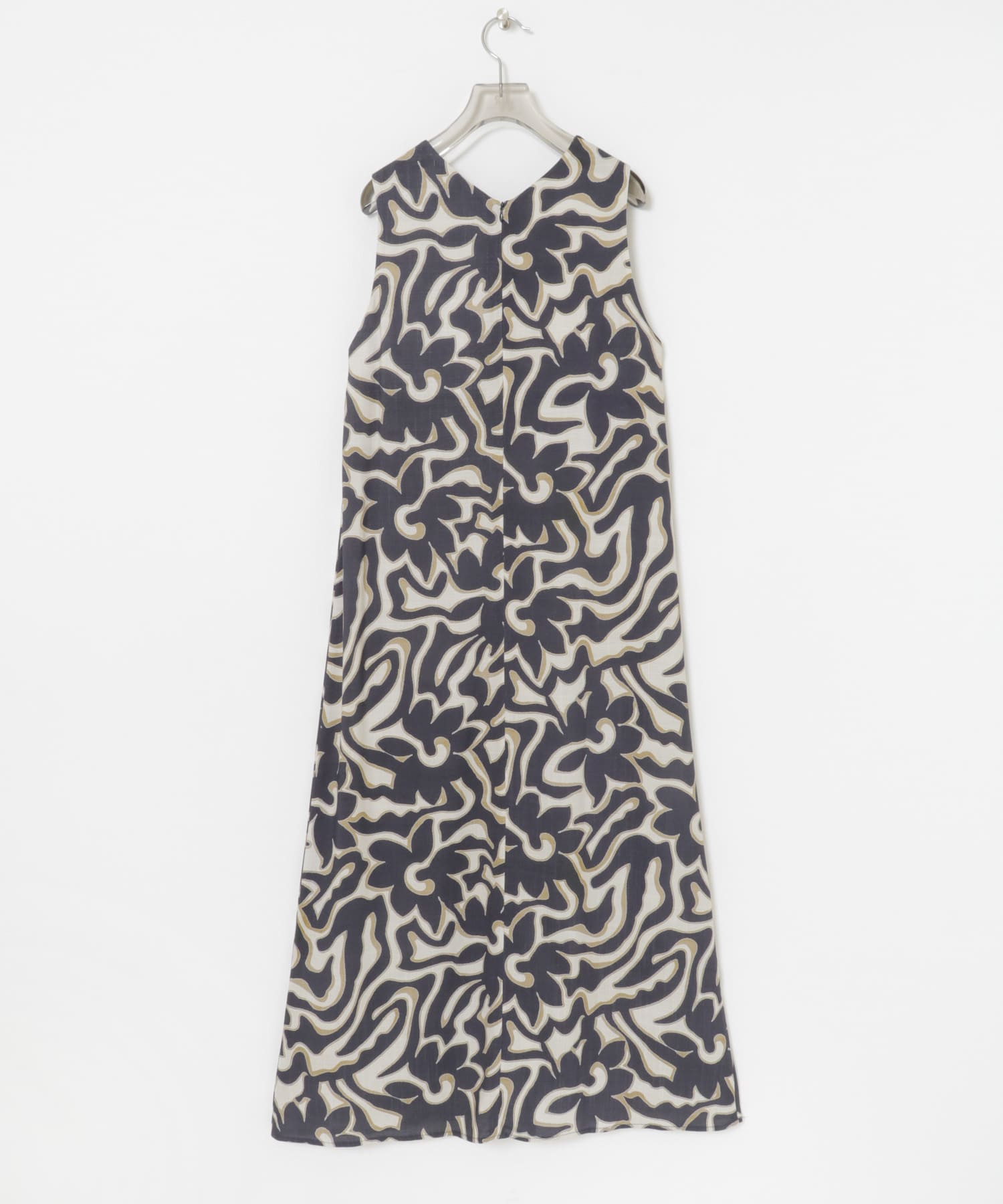 SPRINTEXボタニカルプリントワンピース GRG×NVY FREE