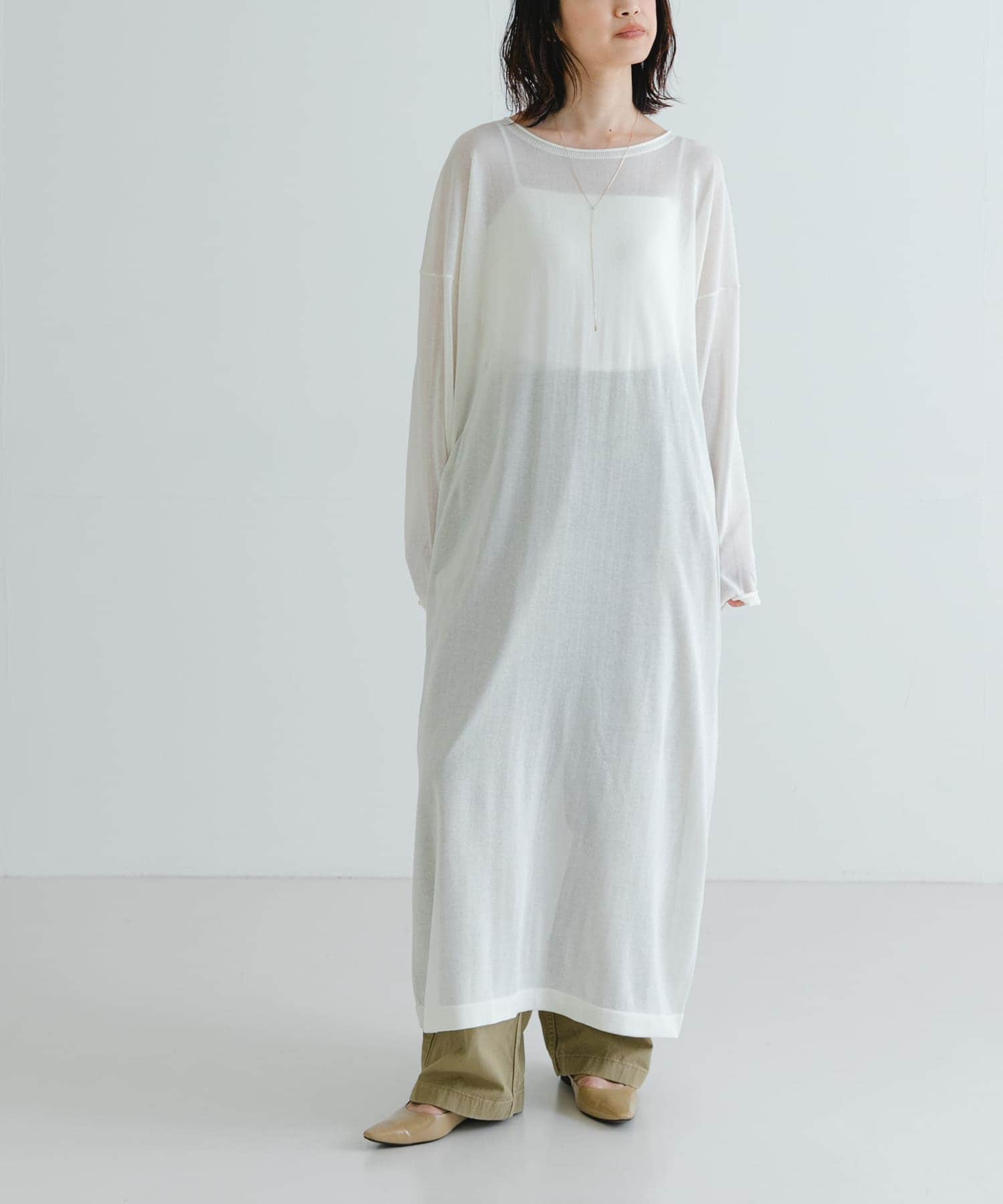 ルーズニットワンピース