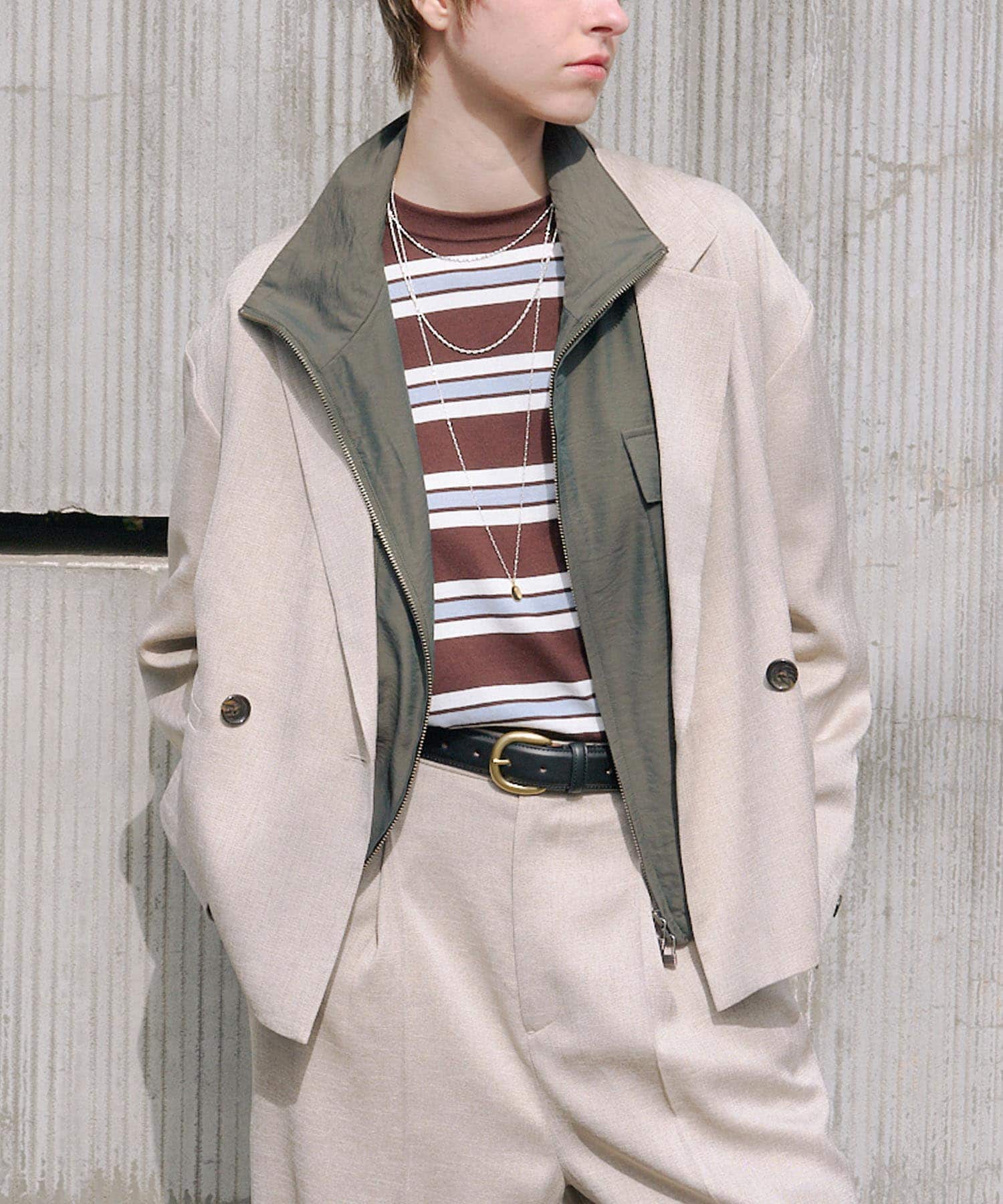 『UVカット/吸水速乾/イージーケア』『UR TECH DRYLUXE』ツイードジャケット