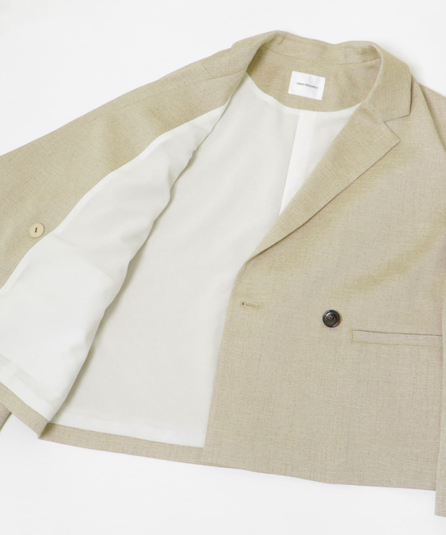 『UVカット/吸水速乾/イージーケア』『UR TECH DRYLUXE』ツイードジャケット BEIGE FREE