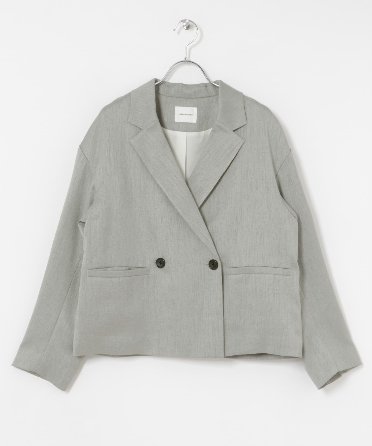 『UVカット/吸水速乾/イージーケア』『UR TECH DRYLUXE』ツイードジャケット GRAY FREE