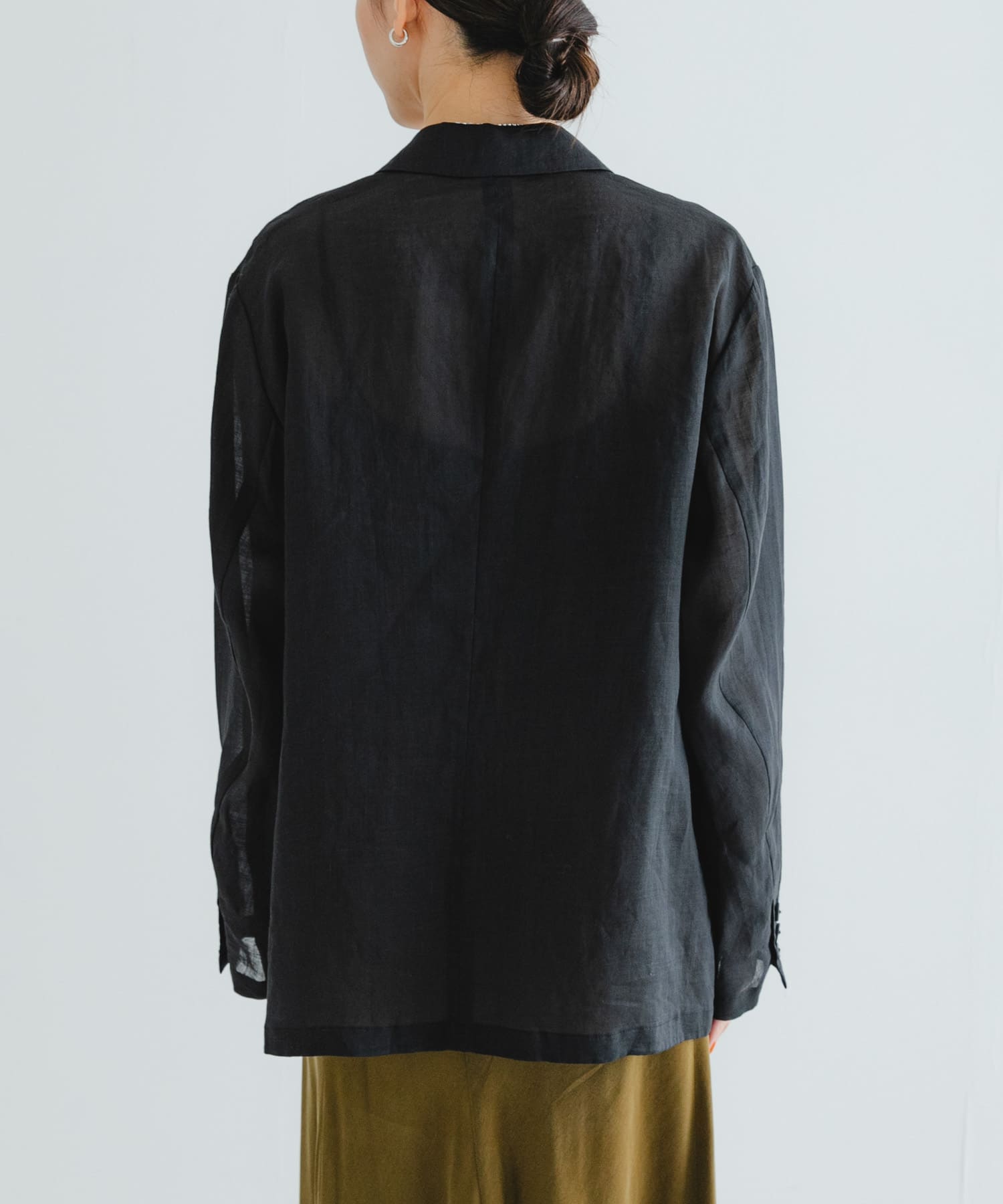 new basic ラミーオーバージャケット(FREE BLACK): アウター