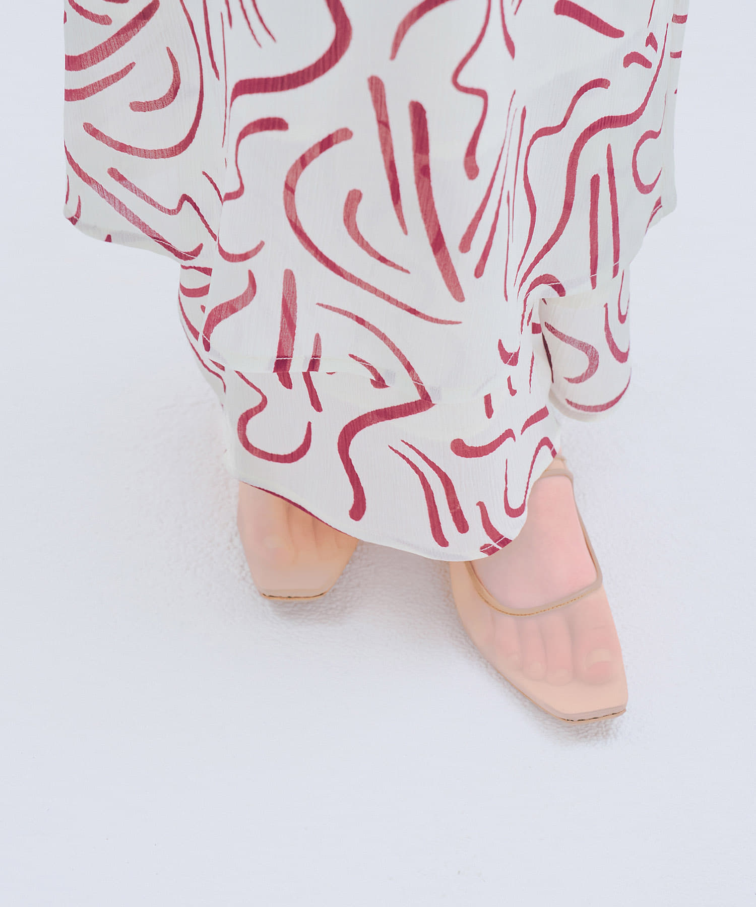 シアーメリージェーンフラットシューズ