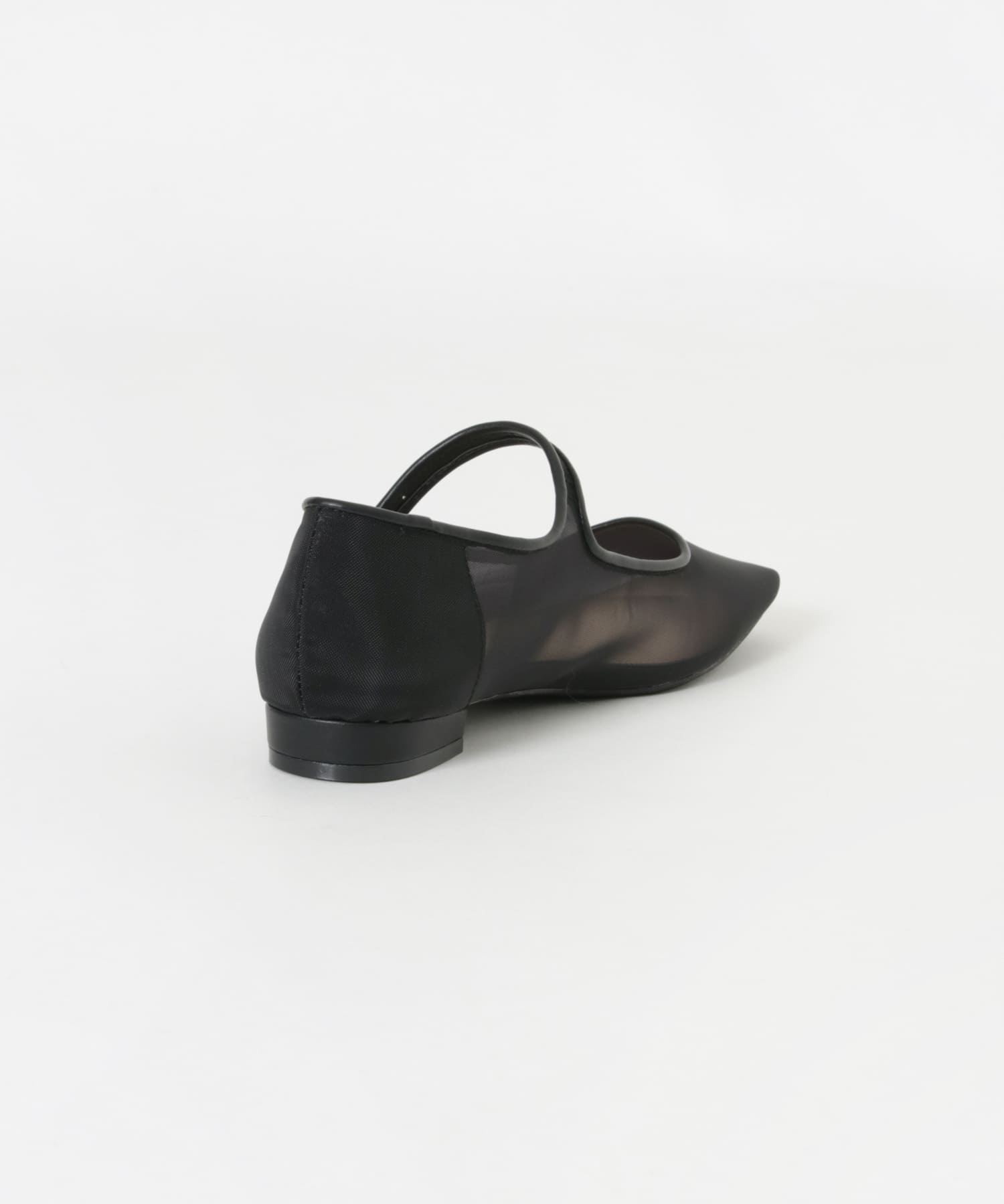 シアーメリージェーンフラットシューズ BLACK 23.5
