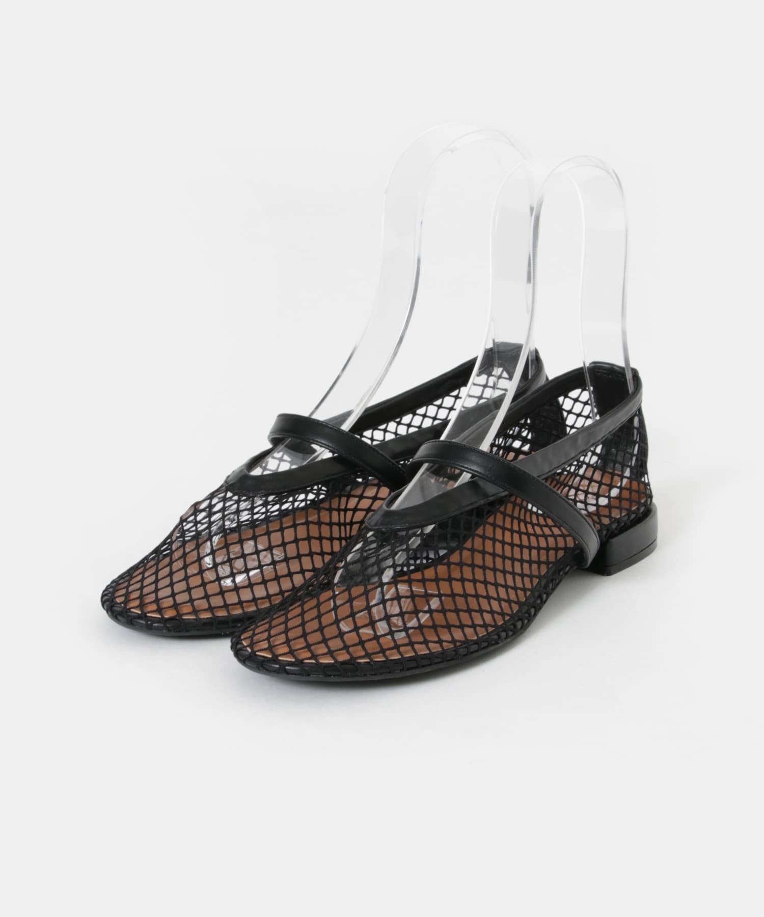 メッシュフラットシューズ BLACK 23.5