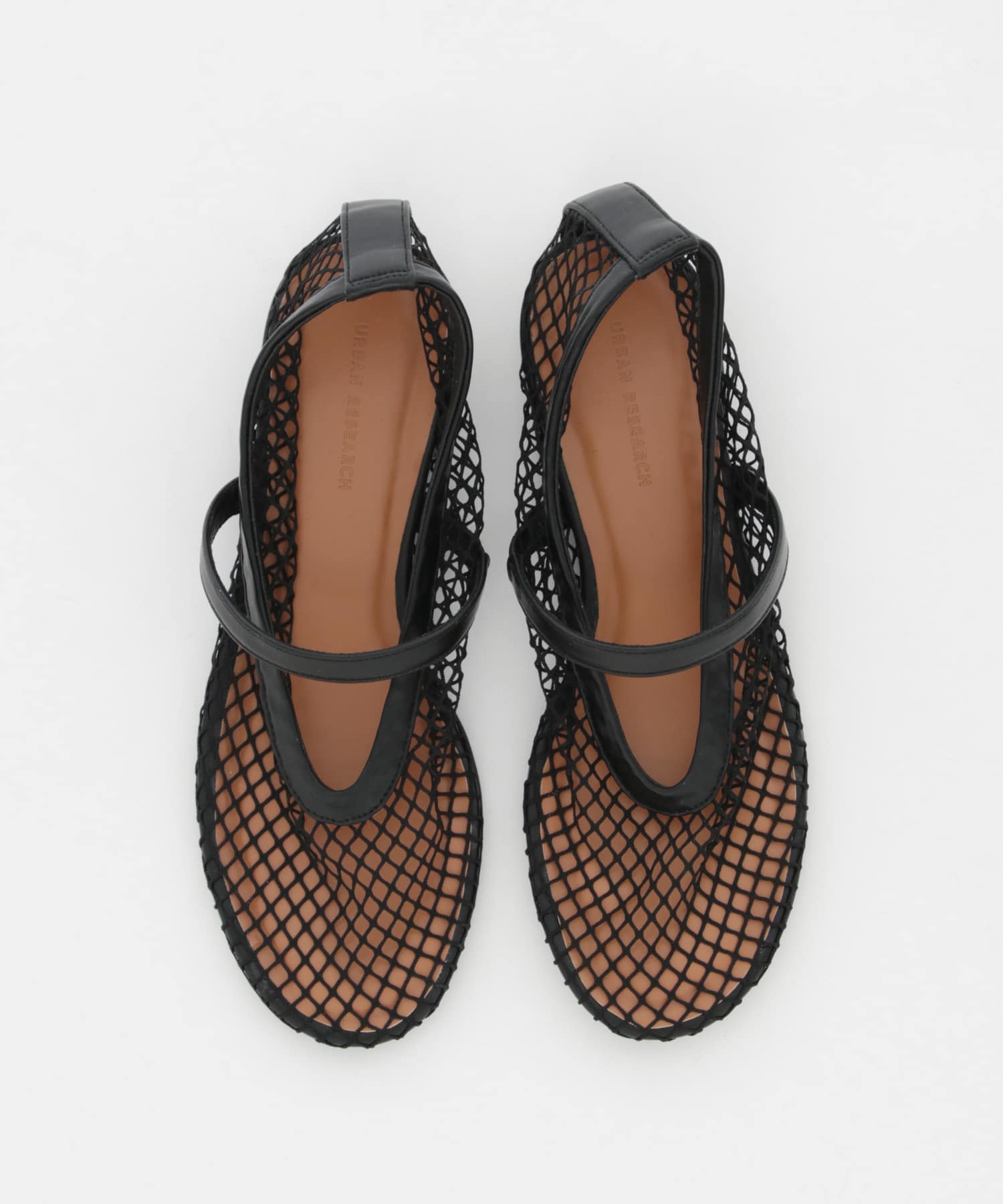 メッシュフラットシューズ BLACK 23.5