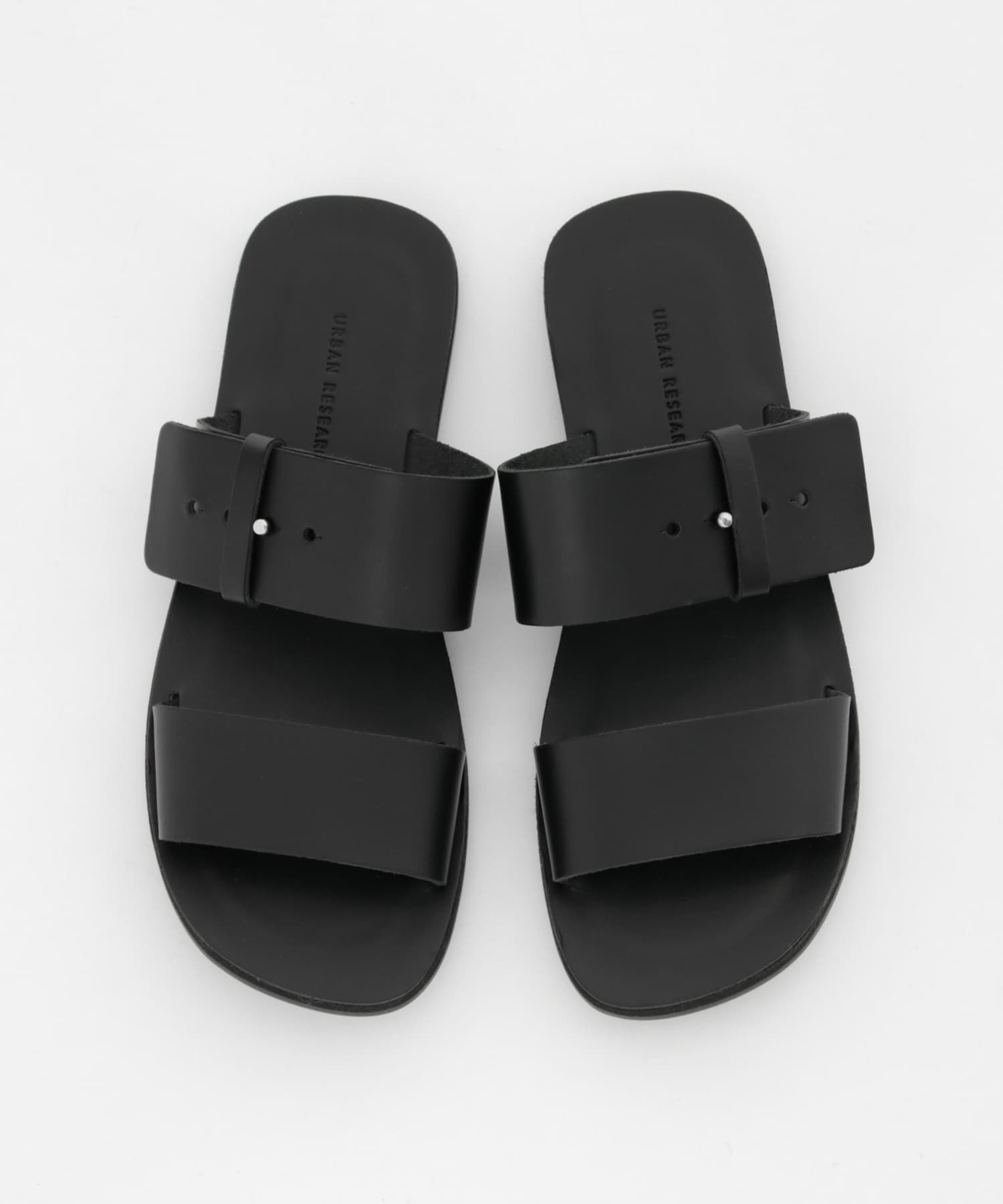 レザーサンダル BLACK 23