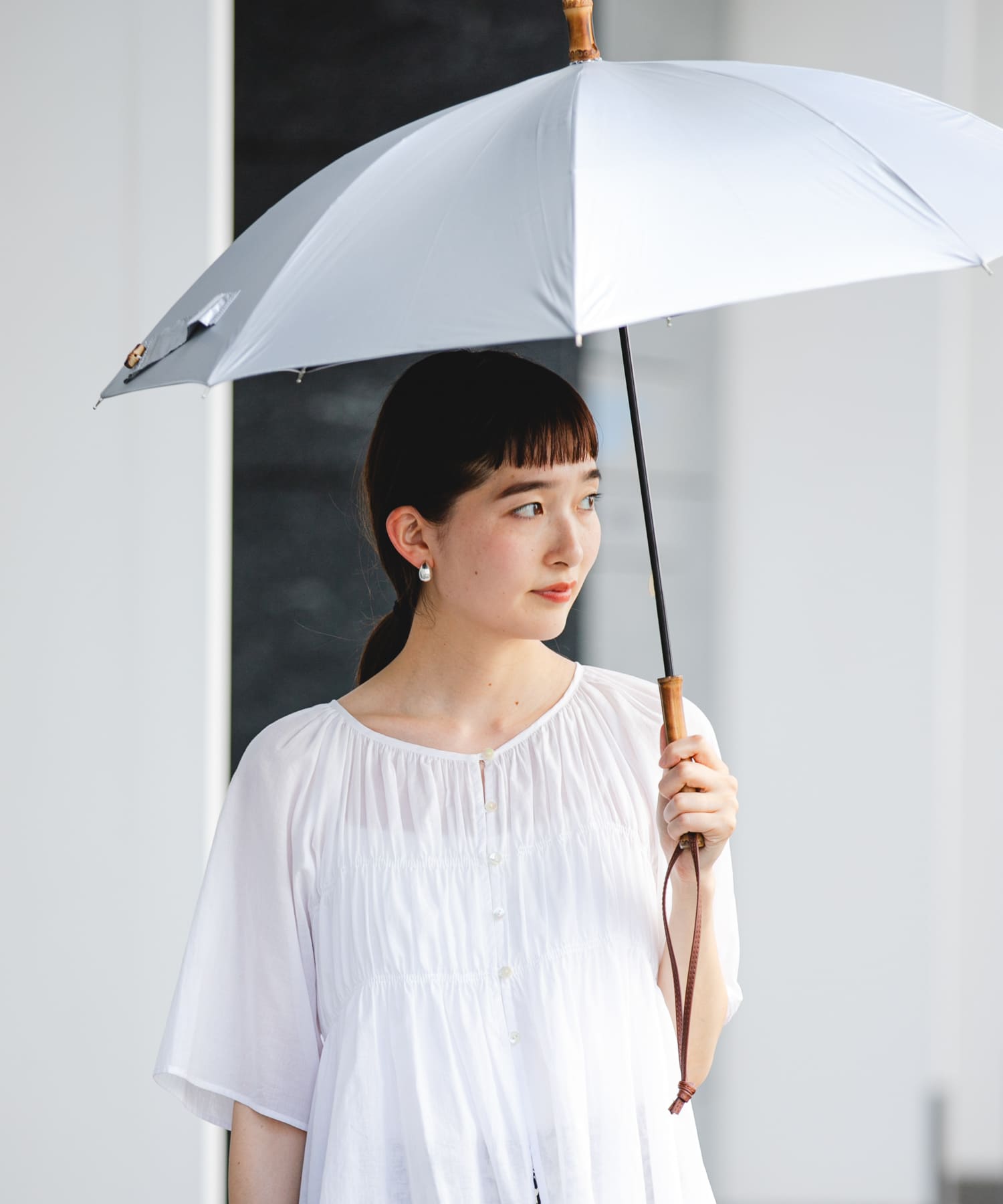 晴雨兼用バンブーアンブレラ