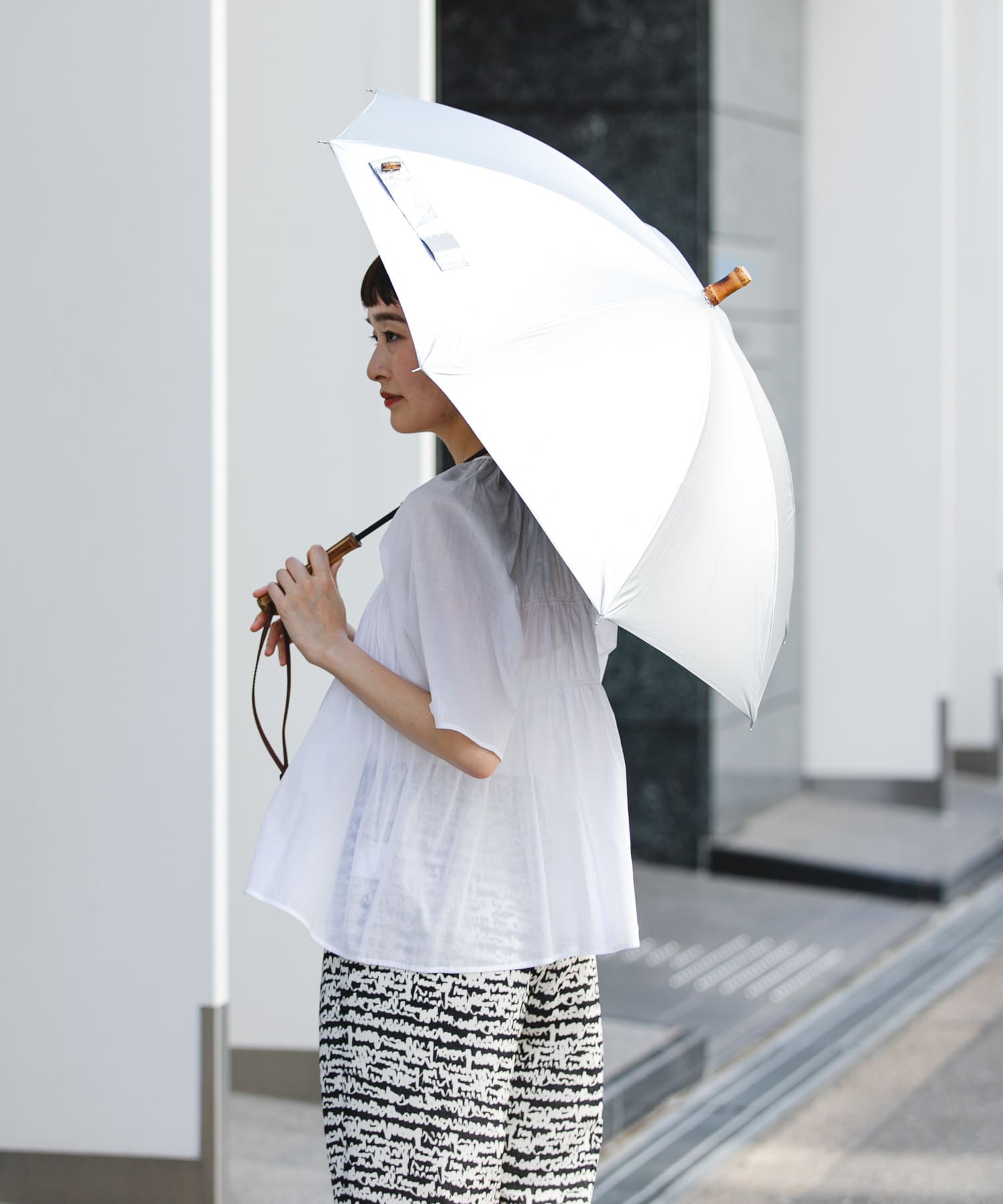 晴雨兼用バンブーアンブレラ SILVER -