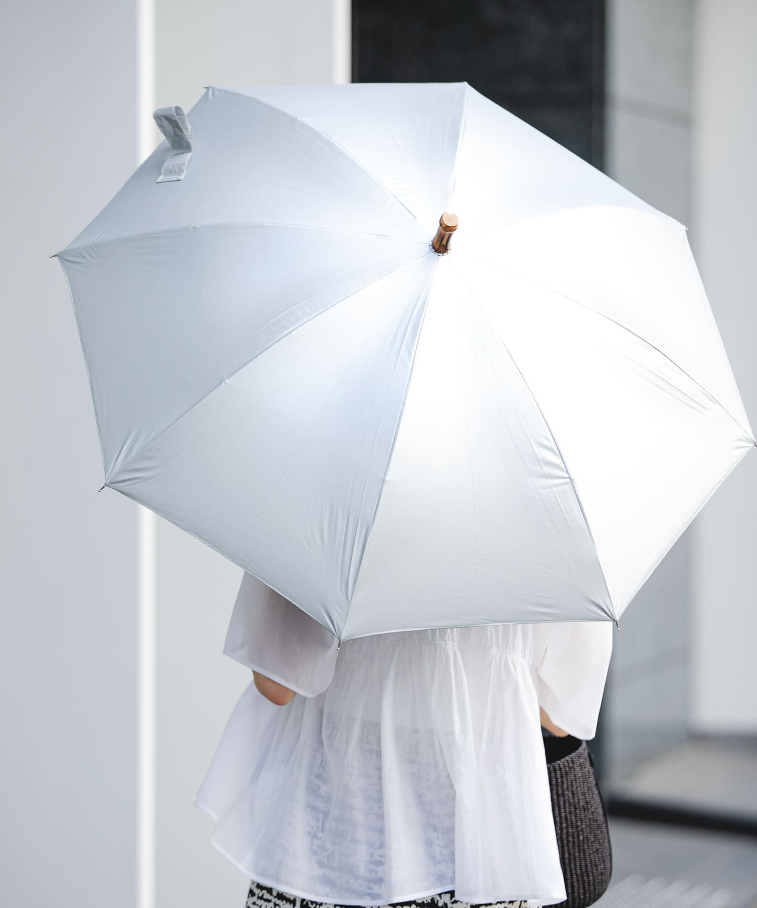 晴雨兼用バンブーアンブレラ SILVER -