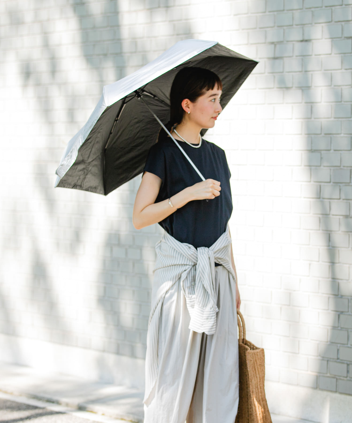 晴雨兼用コンパクトアンブレラ SILVER -