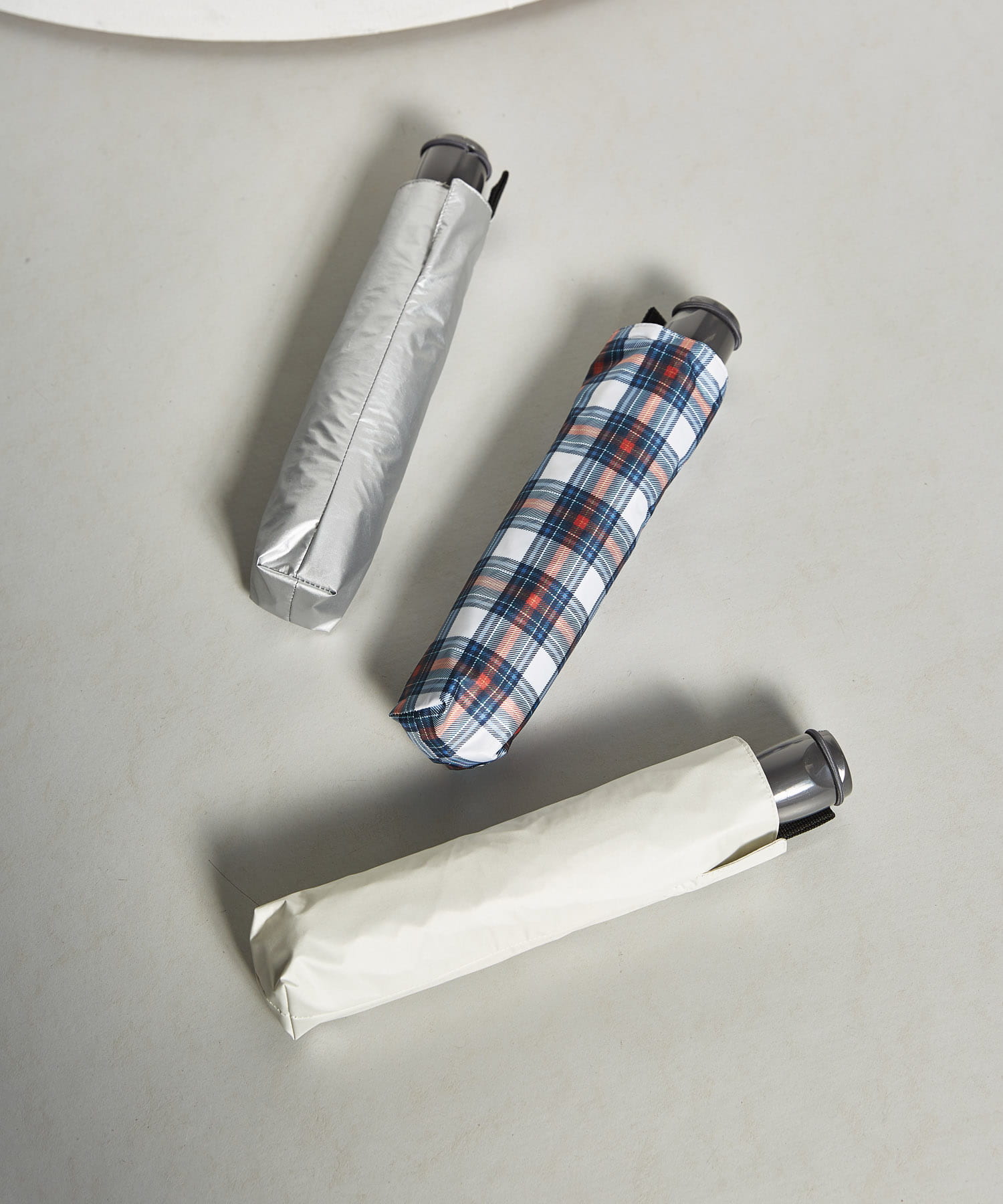 晴雨兼用コンパクトアンブレラ CHECK -