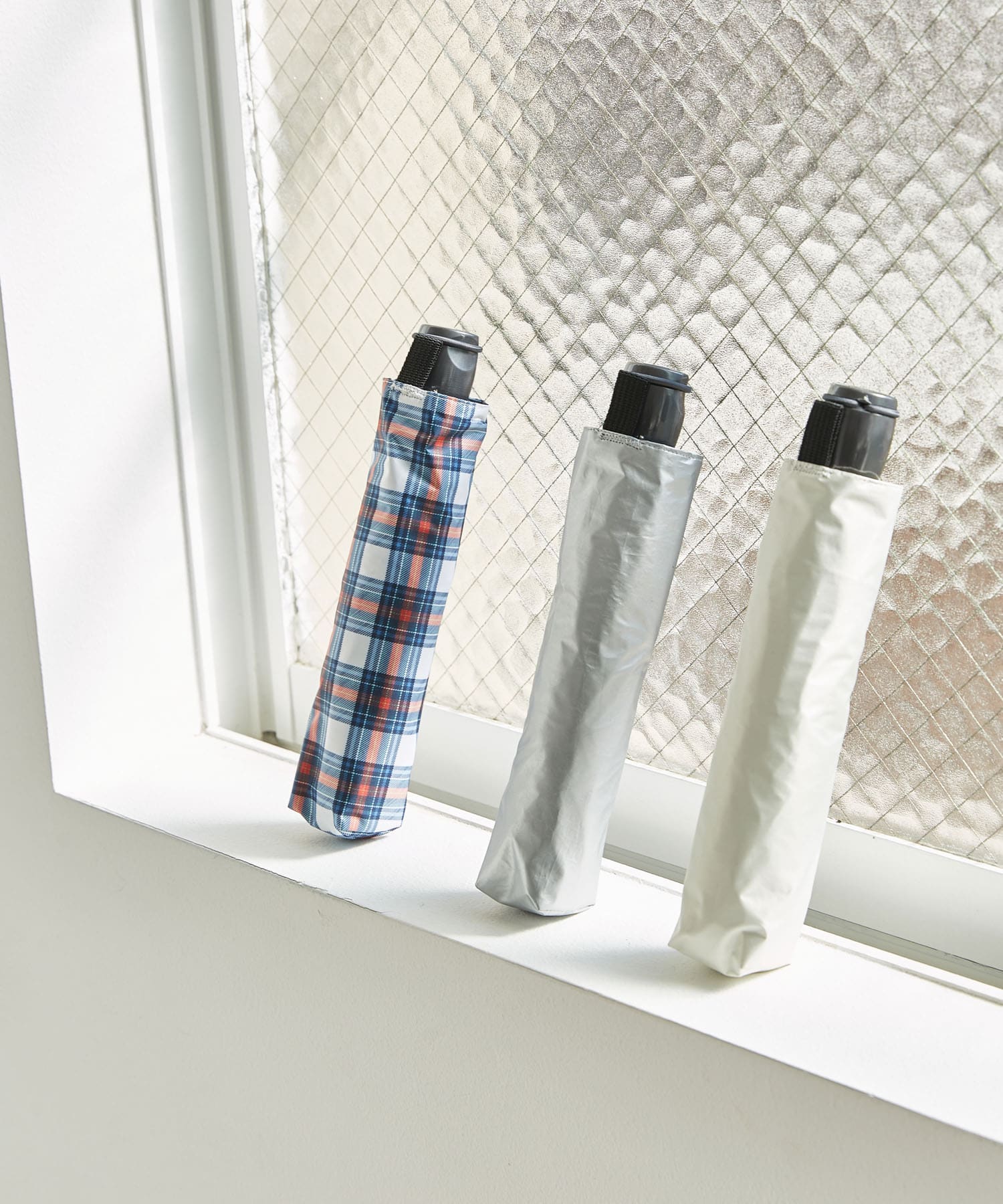 晴雨兼用コンパクトアンブレラ CHECK -