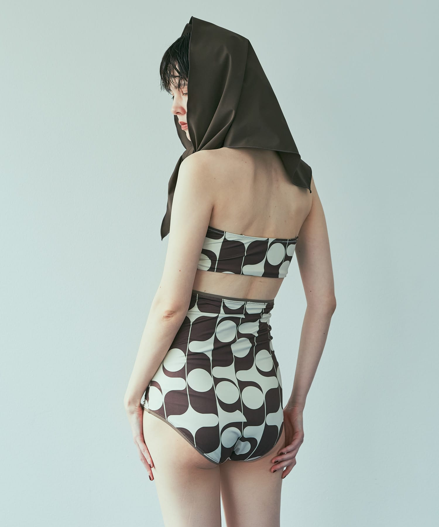 『UVカット』Swim URBAN RESEARCH　スイムサンカクスカーフ BROWN FREE