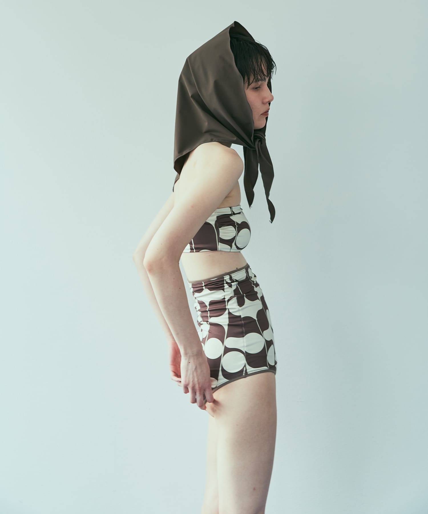 『UVカット』Swim URBAN RESEARCH　スイムサンカクスカーフ BROWN FREE