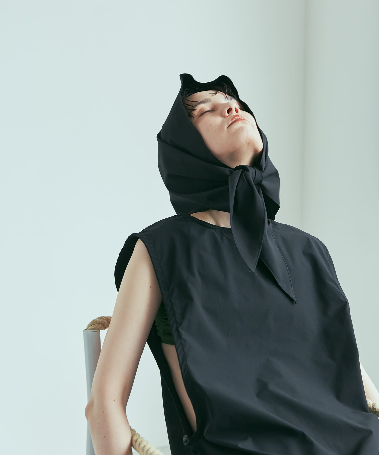 『UVカット』Swim URBAN RESEARCH　スイムサンカクスカーフ BLACK FREE