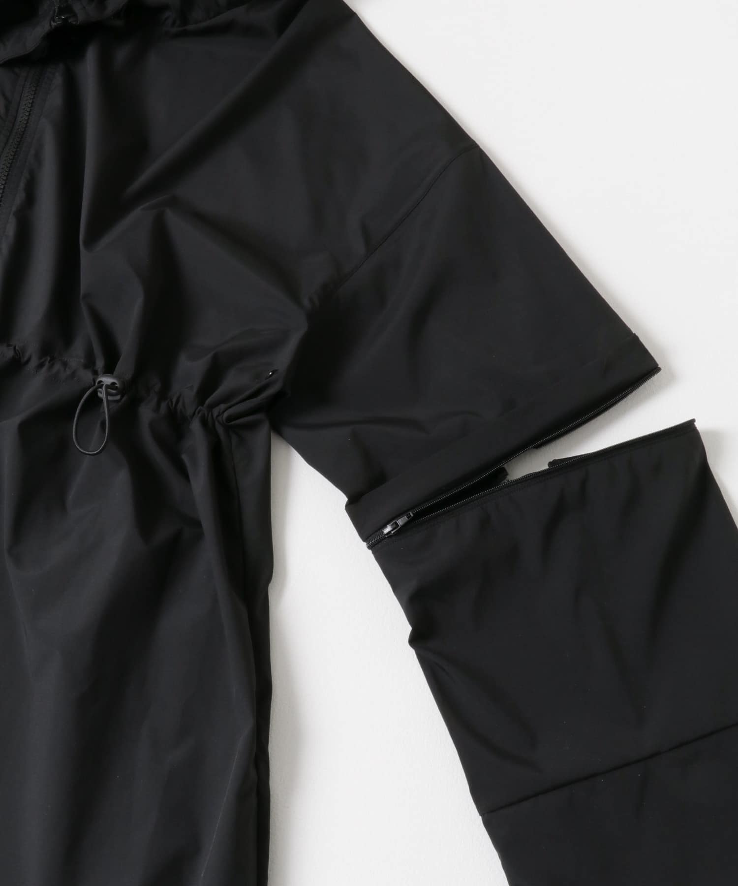 『UVカット』Swim URBAN RESEARCH　スイム2WAYラッシュガードパーカー BLACK FREE