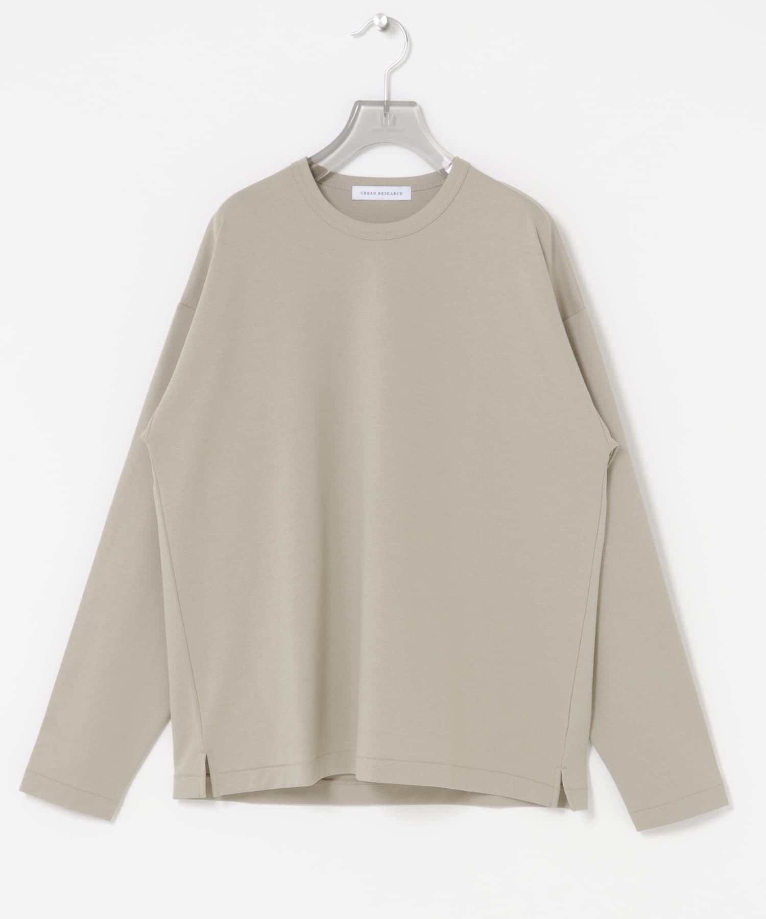 コットンナイロンスムージーロングスリーブ BEIGE S
