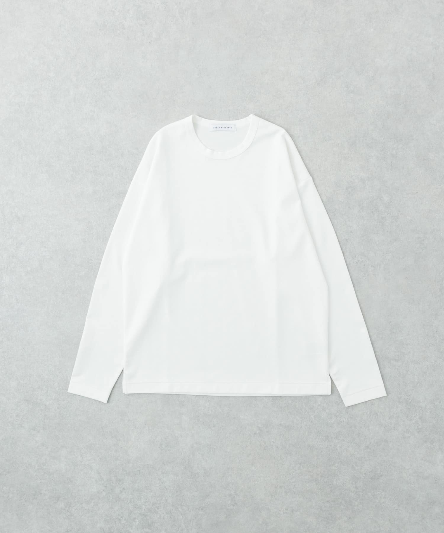 コットンナイロンスムージーロングスリーブ WHITE S